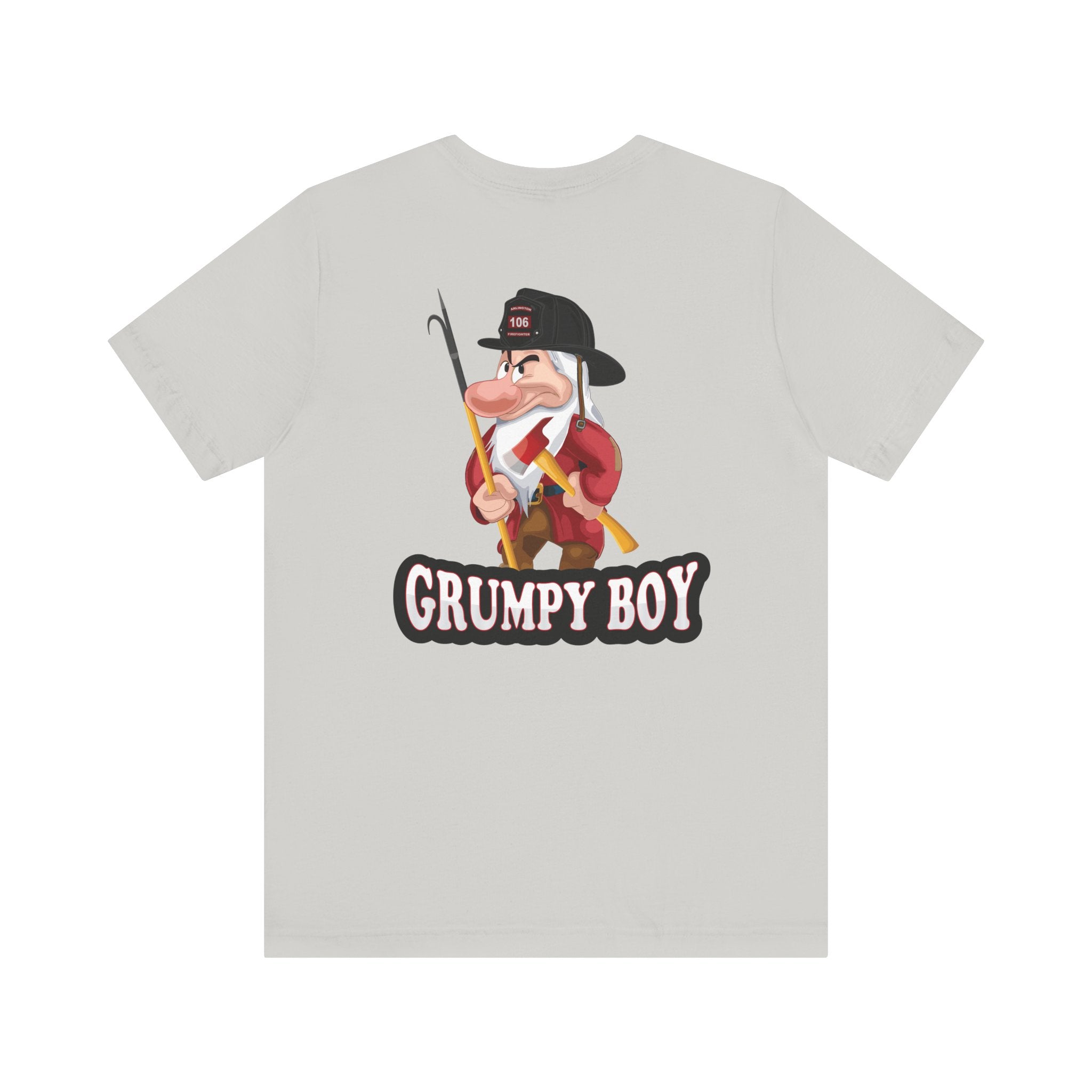Grumpy Boy Firefighter - Heavy Cotton Unisex Tee -