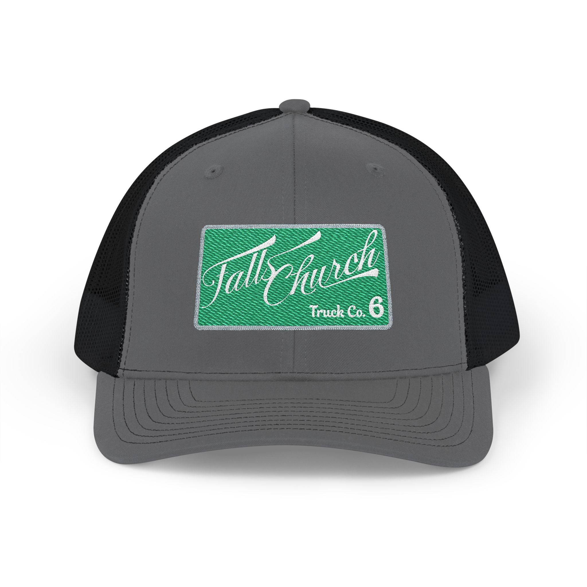 Falls Church sample - Snapback Trucker Cap (Embroidery) Richardson 112 Style Hat