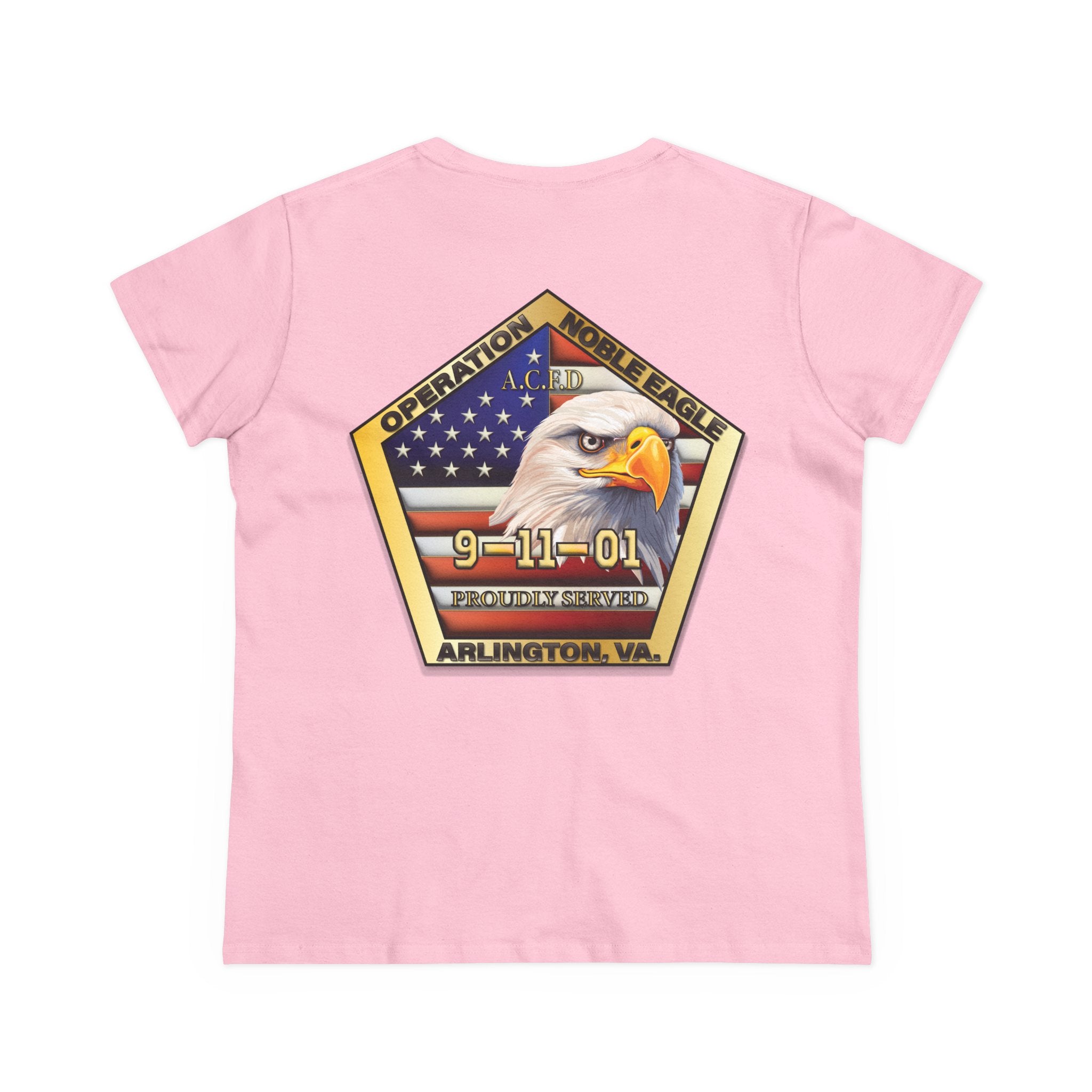Arlington Badge / Operation Noble Eagle - Gildan Women's Midweight Cotton Tee
