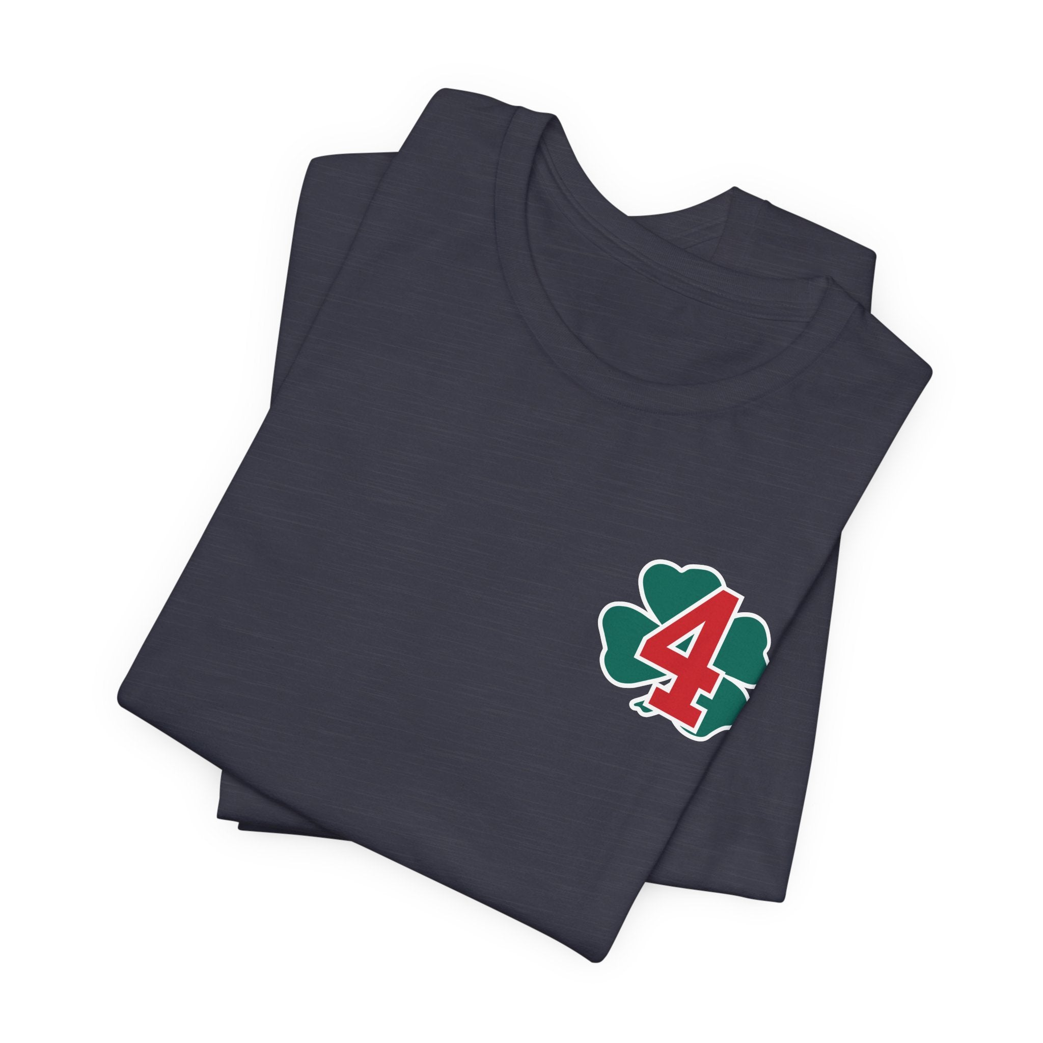 Station 4 Clover on front and back - Bella+Canvas Soft Unisex Tee