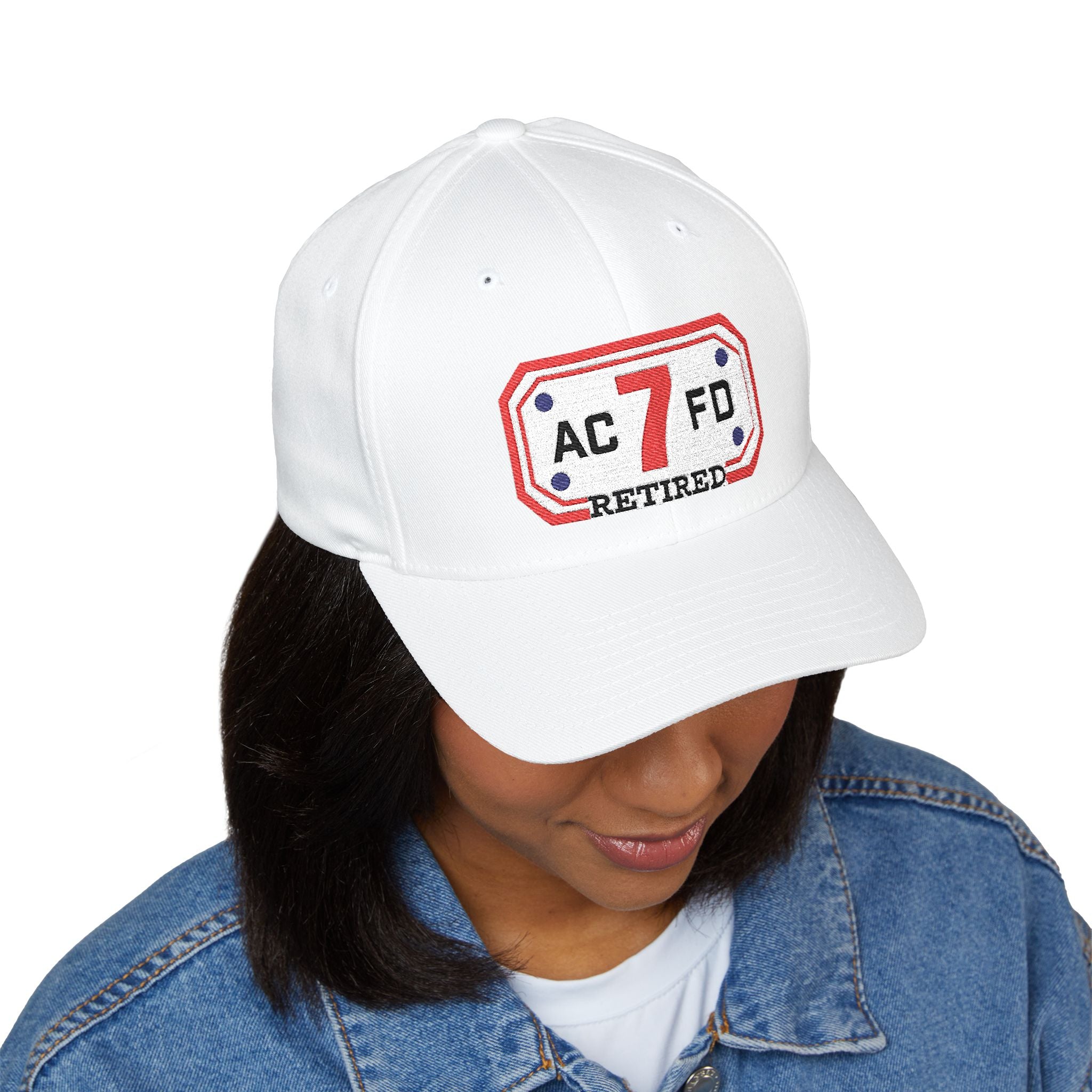 Retired Arlington Engine 7 - FLEXFIT Closed-Back Structured Cap (Embroidery)