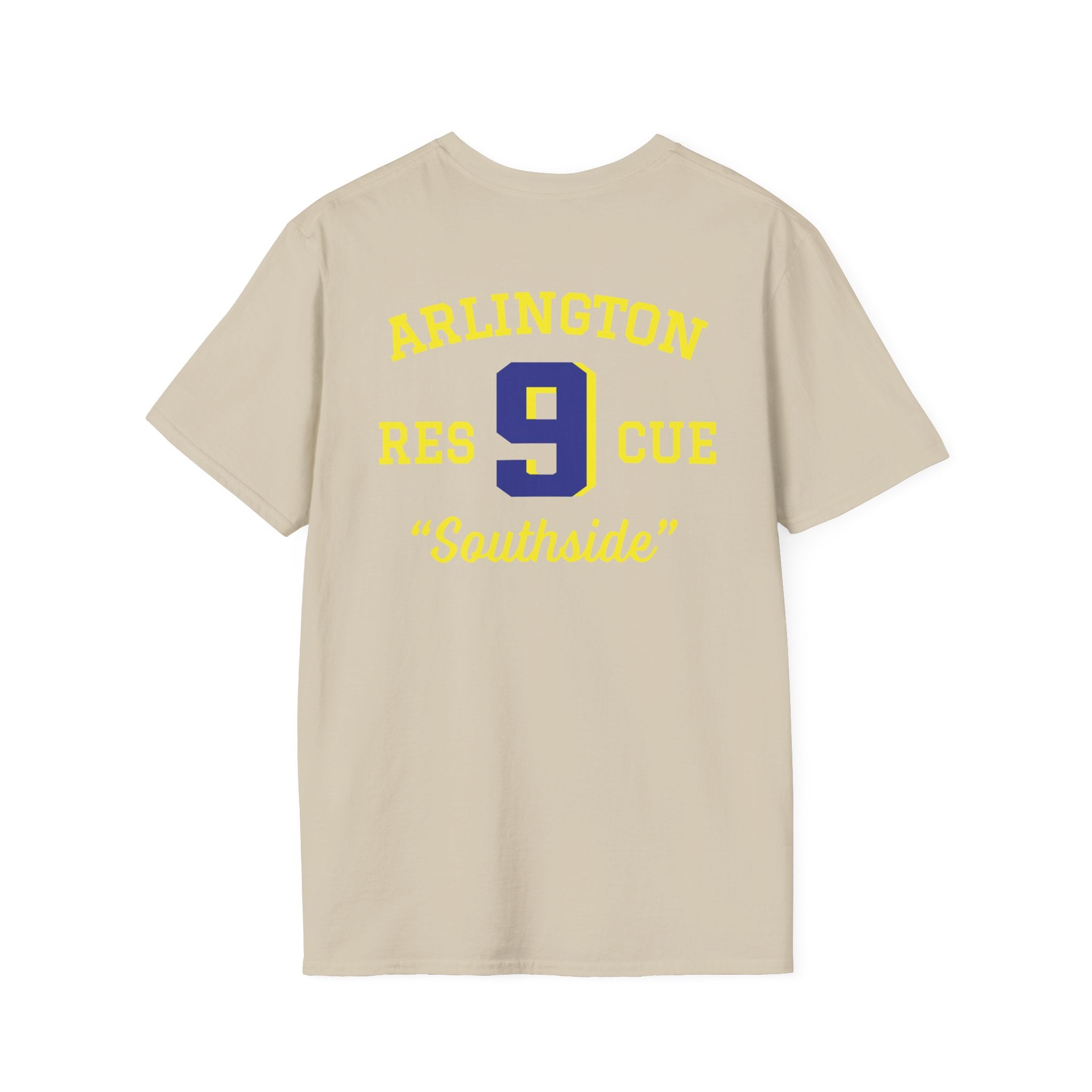 Station 9 Taz Front / Officer Rescue 9 back - Gildan Soft Cotton Softstyle T-Shirt