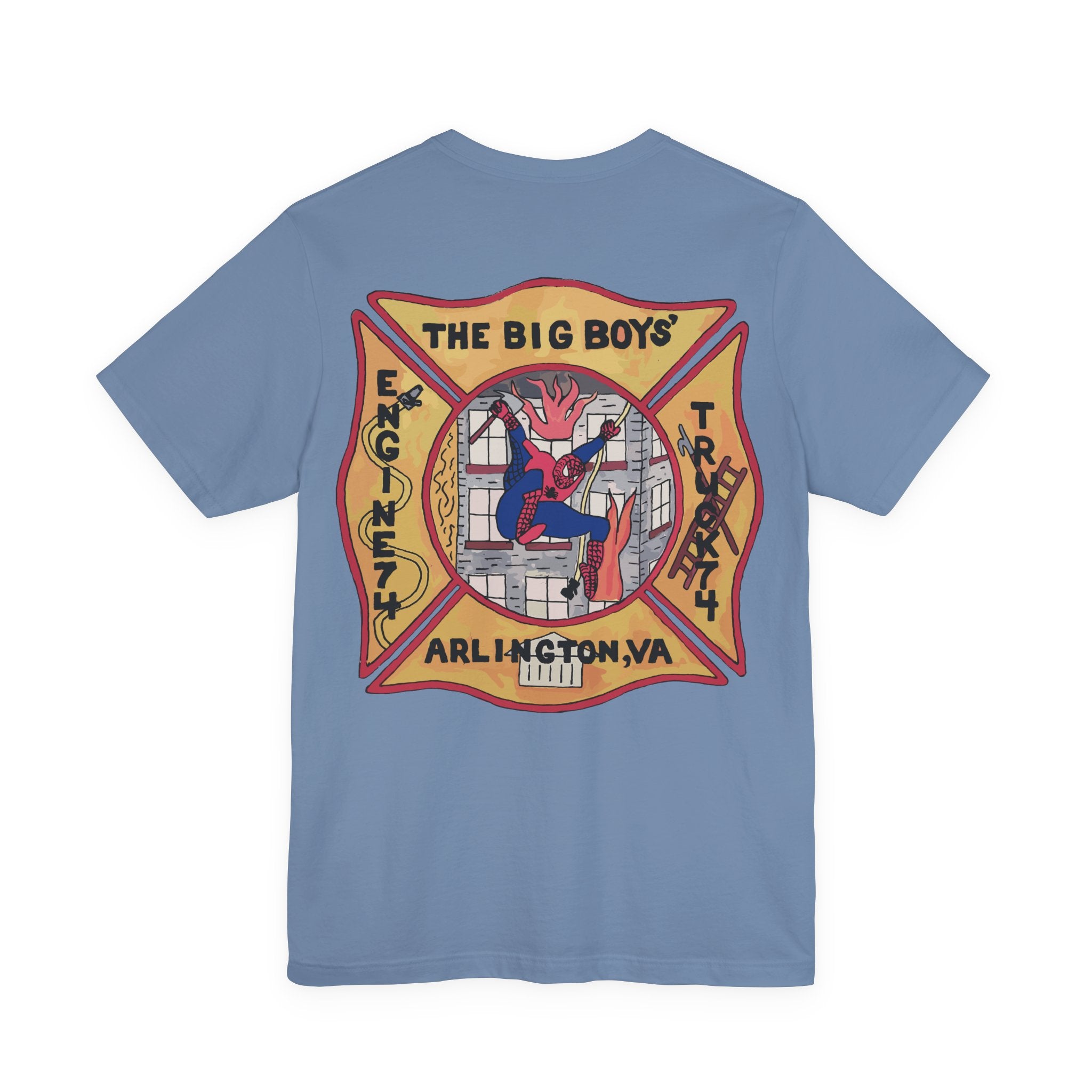 Big Boys Station 4 Retro Patch - Unisex Jersey Short Sleeve Tee