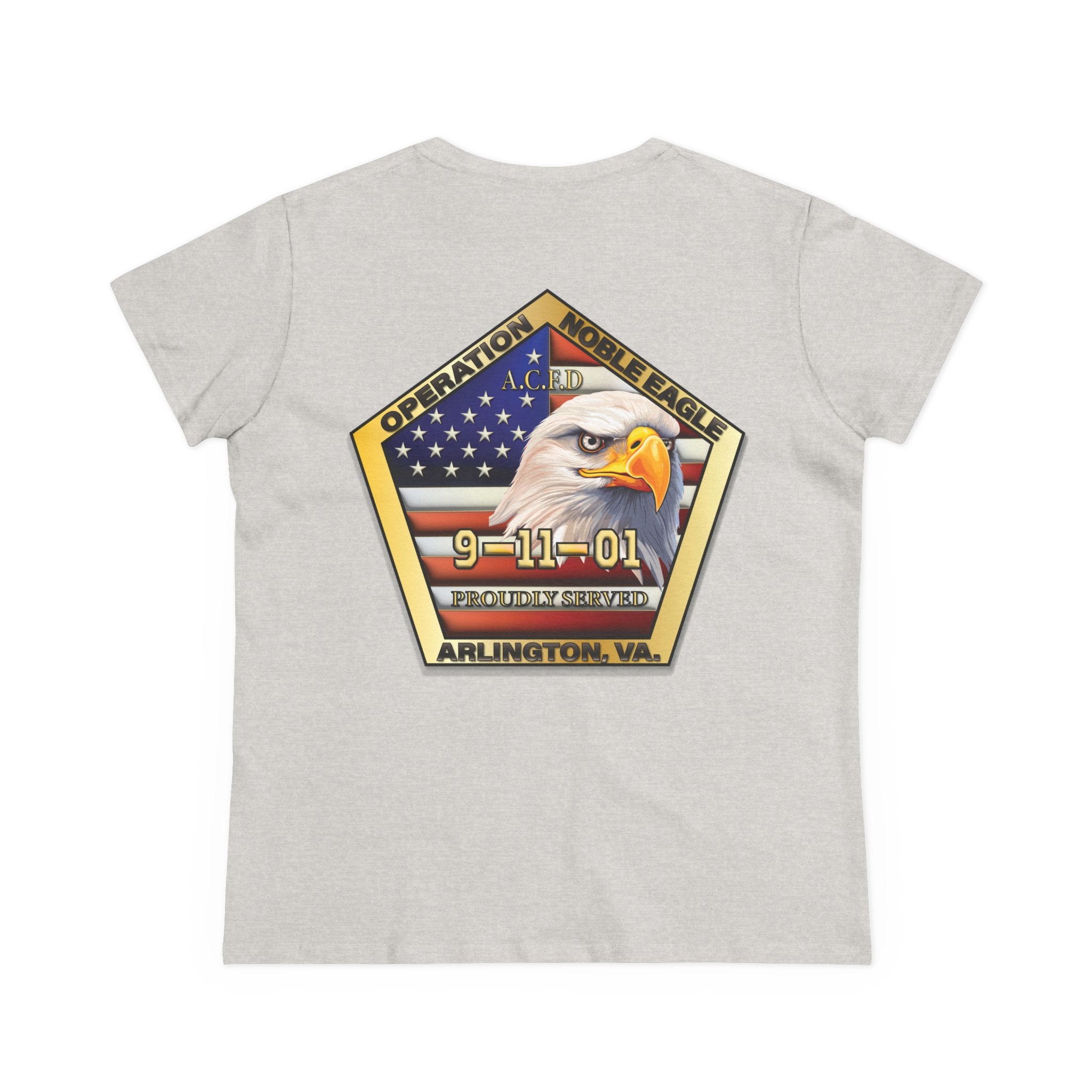 Arlington Badge / Operation Noble Eagle - Gildan Women's Midweight Cotton Tee