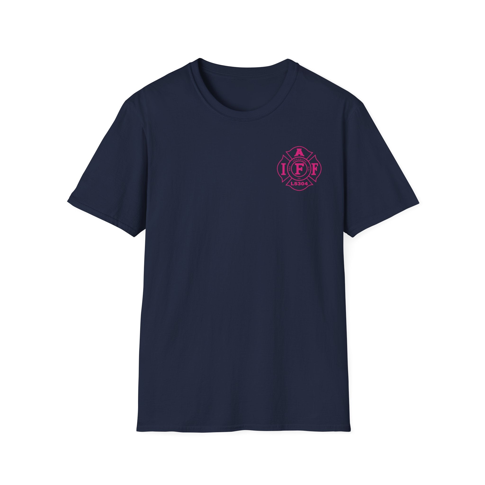 Clarke County Fire Breast Cancer (Portion of Proceeds go to Local 5304) - Gildan Soft Cotton Softstyle T-Shirt