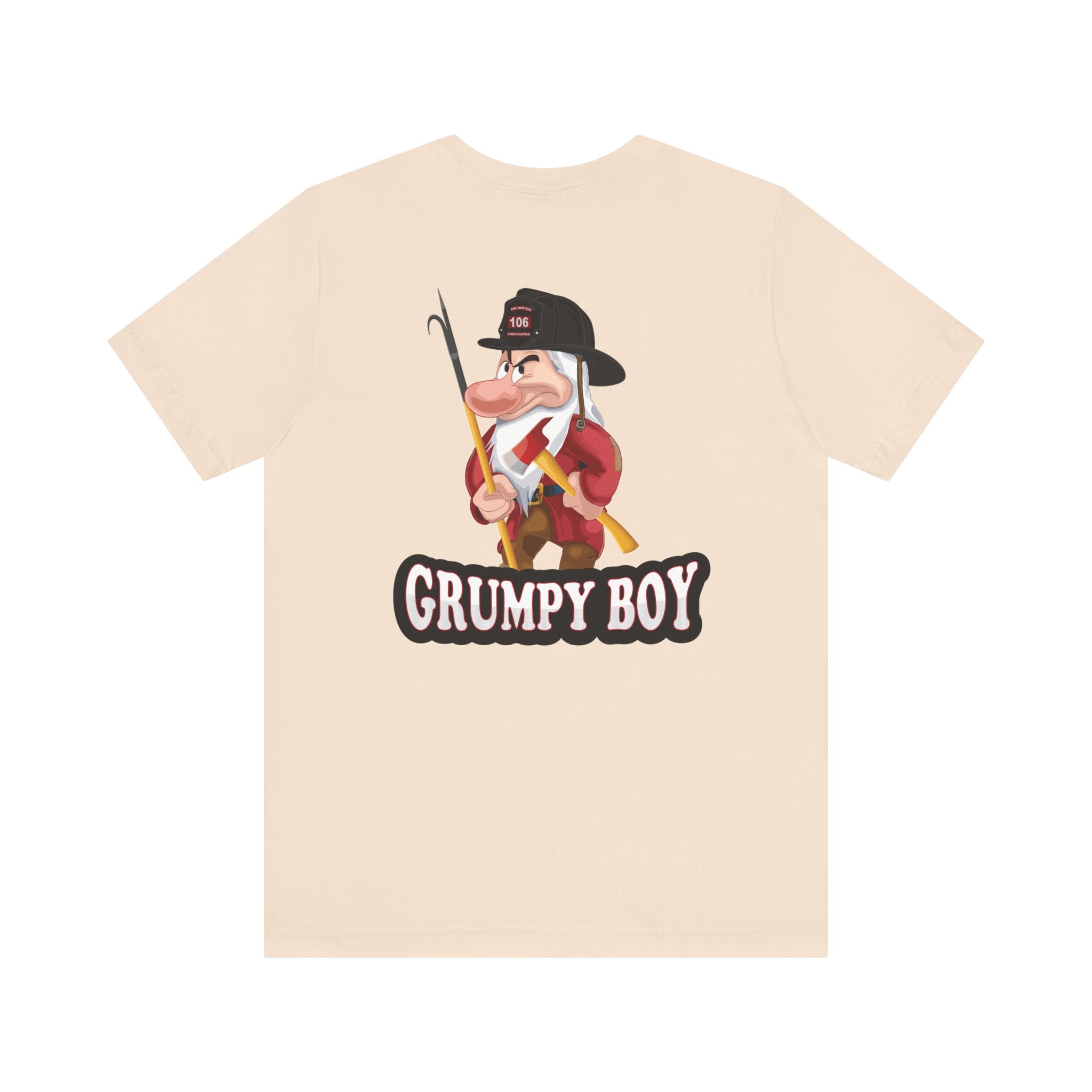 Grumpy Boy Firefighter - Heavy Cotton Unisex Tee -