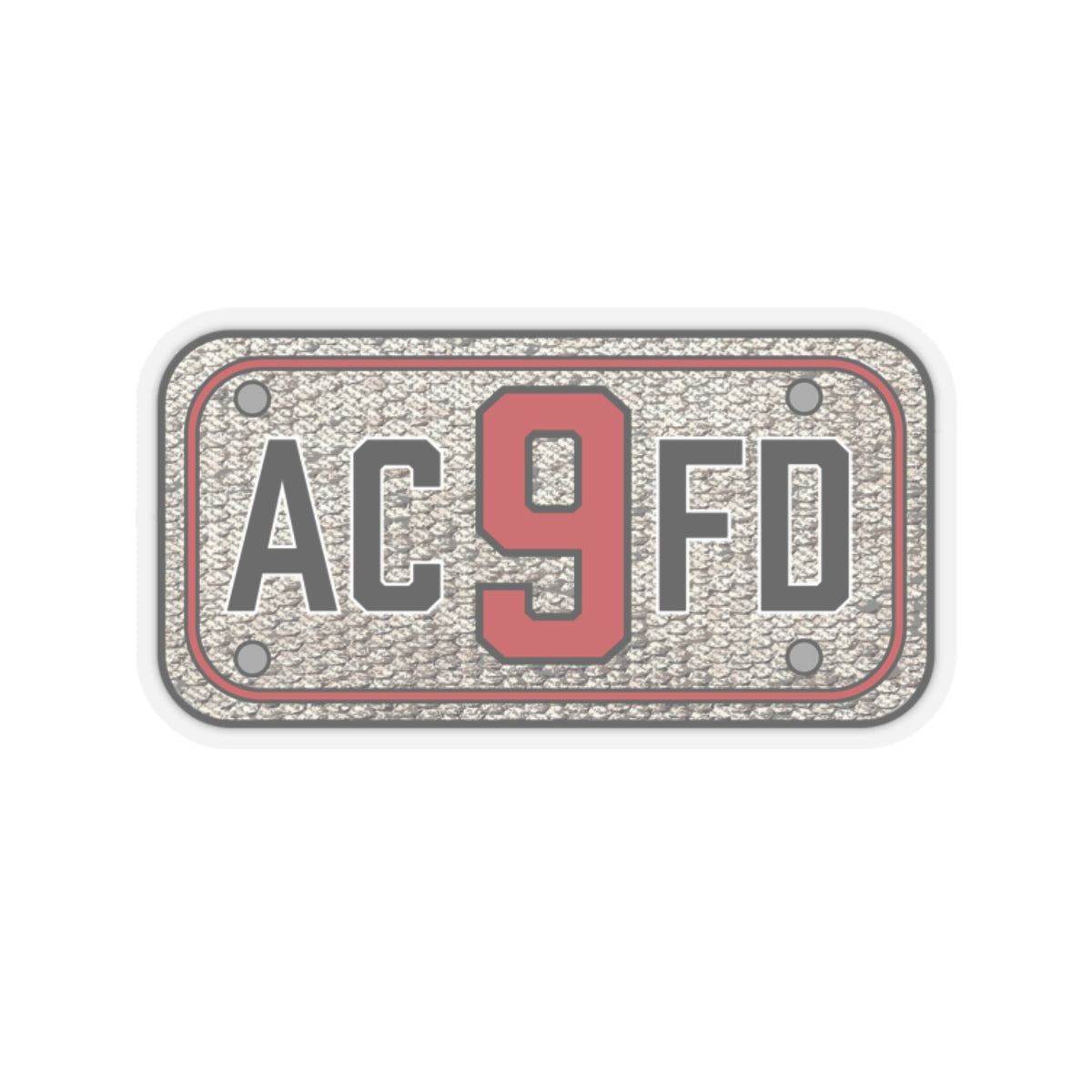 ACFD 9 Engine Hose Patch - Kiss-Cut Stickers