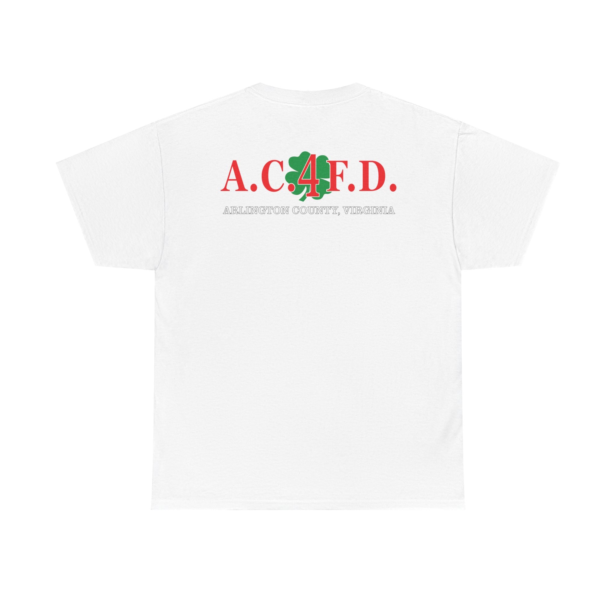 Station 4 Clover front /AC4FD back - Gildan 100% Cotton Tee Unisex Heavy