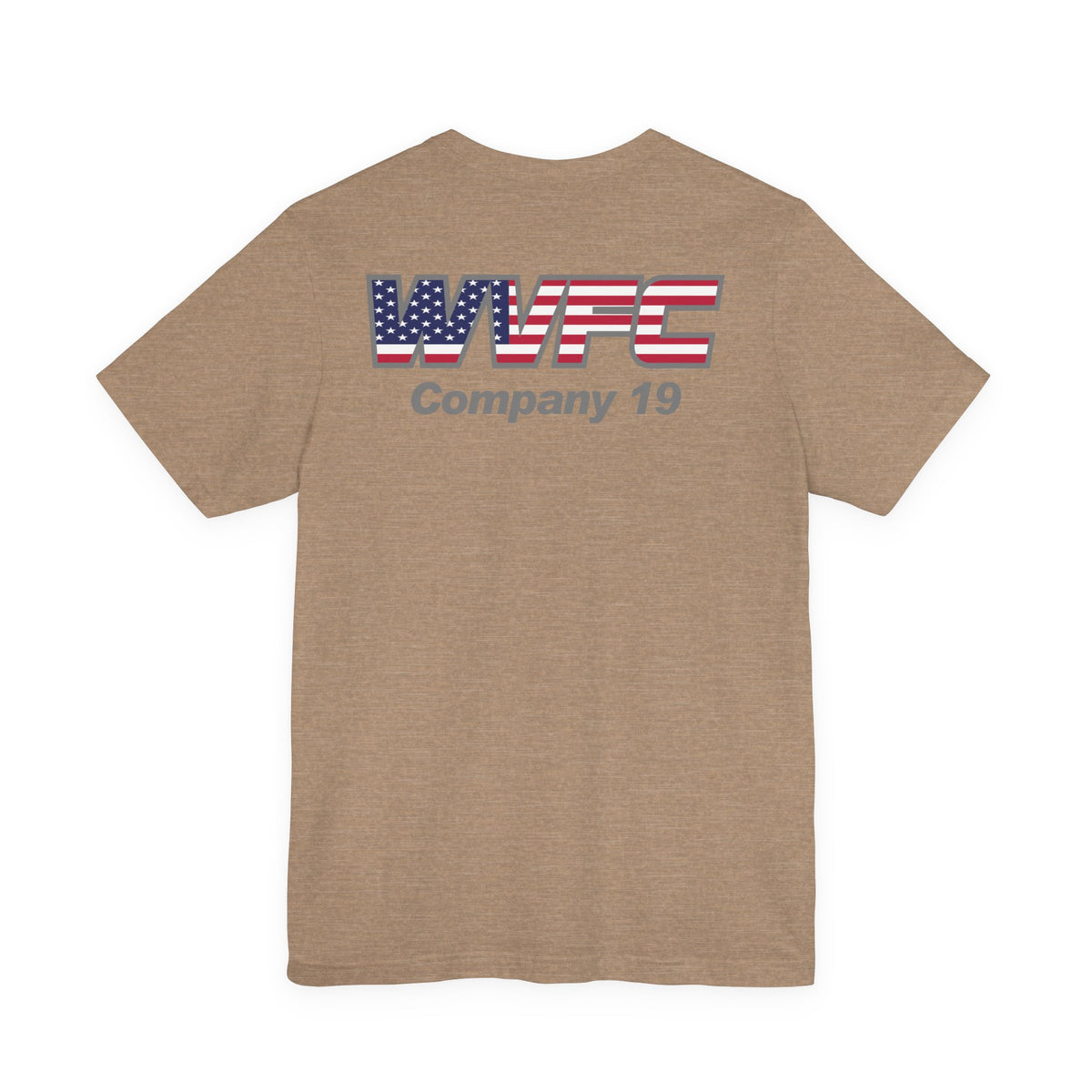 WVFC Goat Version 2 US Flag Gray- Unisex Jersey Short Sleeve Tee