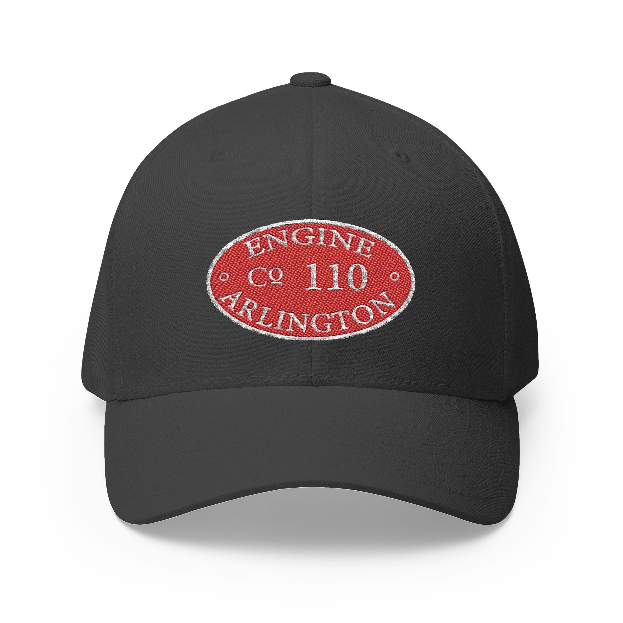 Arlington Engine 10 Circle Patch - FLEXFIT Closed-Back Structured Cap (Embroidery)
