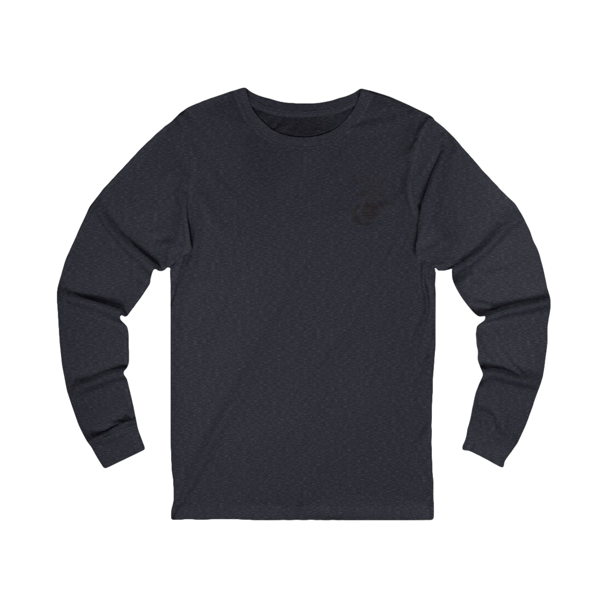 Charlie 2 Ronin (black Logo) - Bella-Canvas Soft Jersey Cotton Long Sleeve Tee
