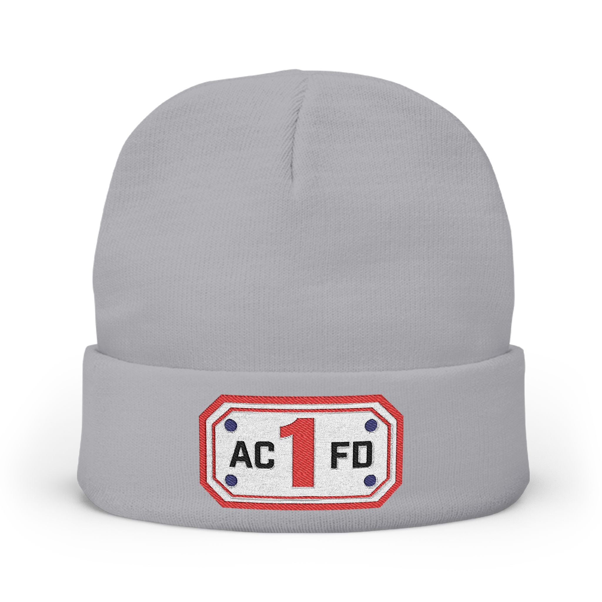 Arlington Engine 1- Knit Beanie (Embroidery)