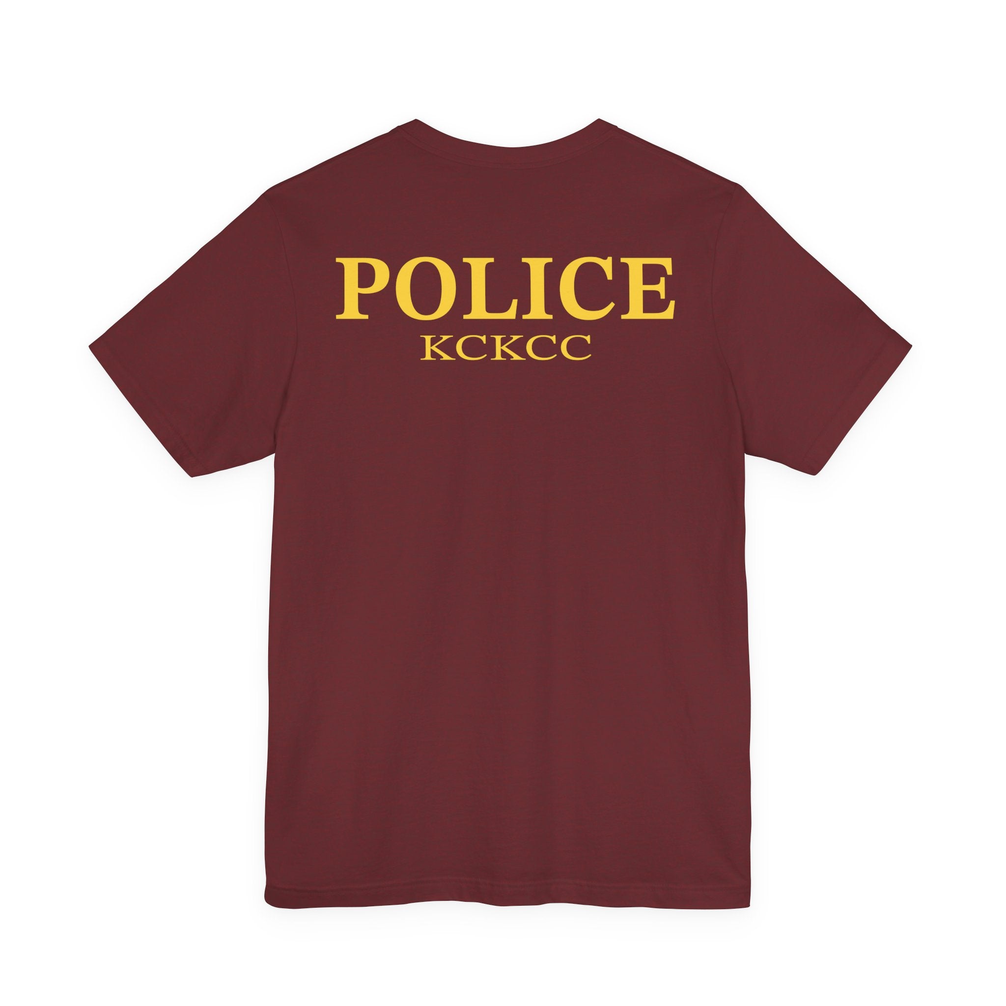 KCKCC Police Patch Color - Unisex Jersey Short Sleeve Tee