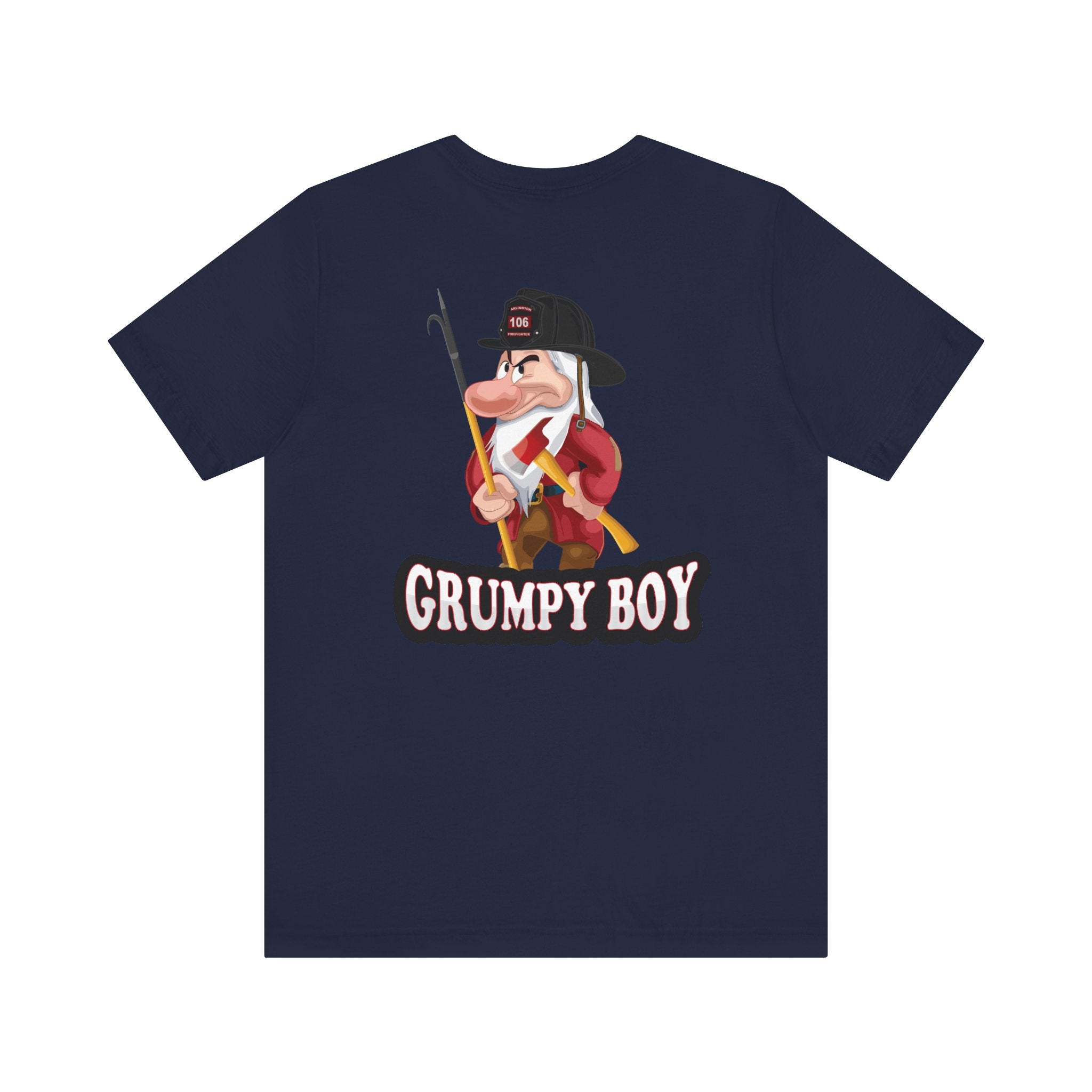 Grumpy Boy Firefighter - Heavy Cotton Unisex Tee -
