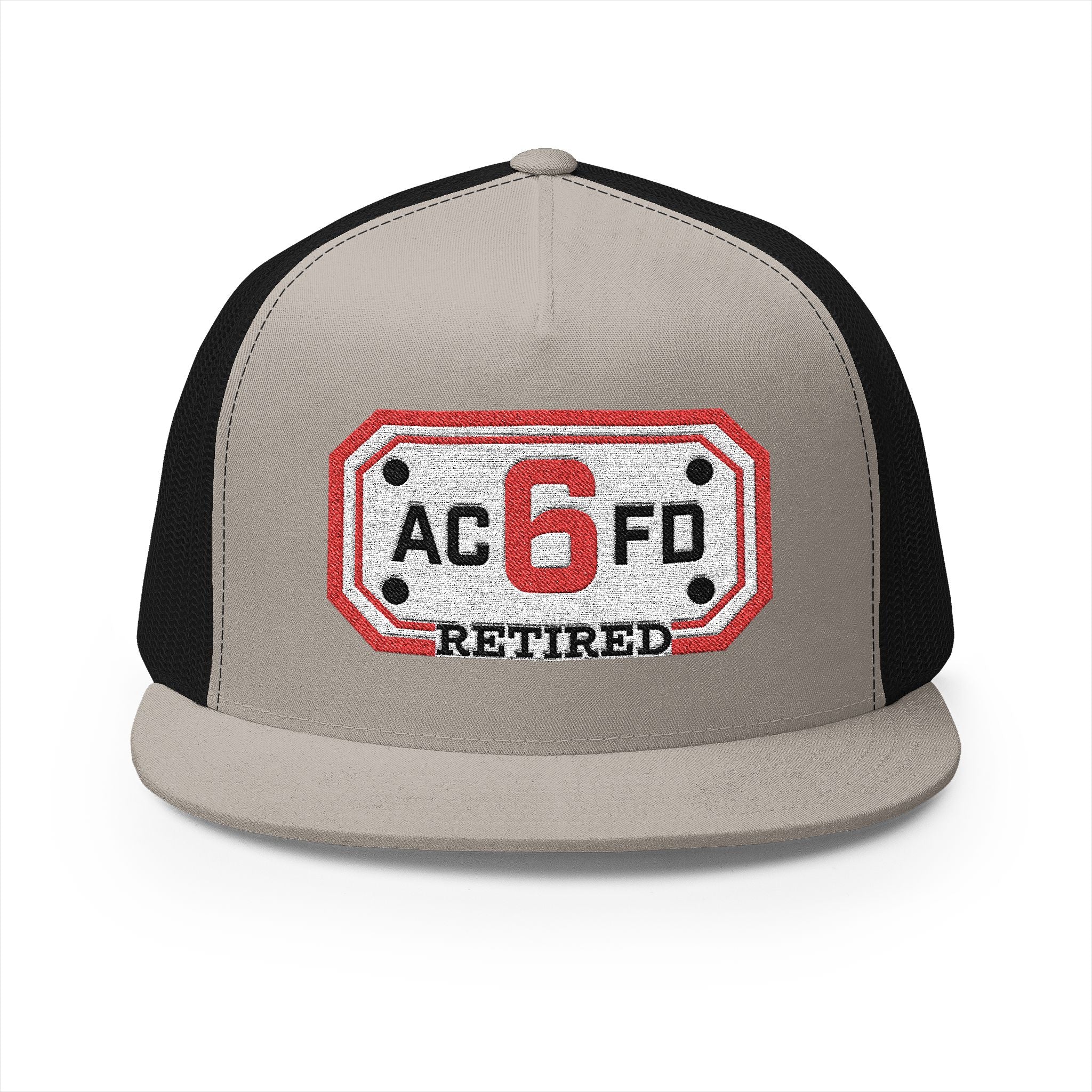 Retired Arlington Engine 6 - 5 Panel Trucker Cap (Embroidery)