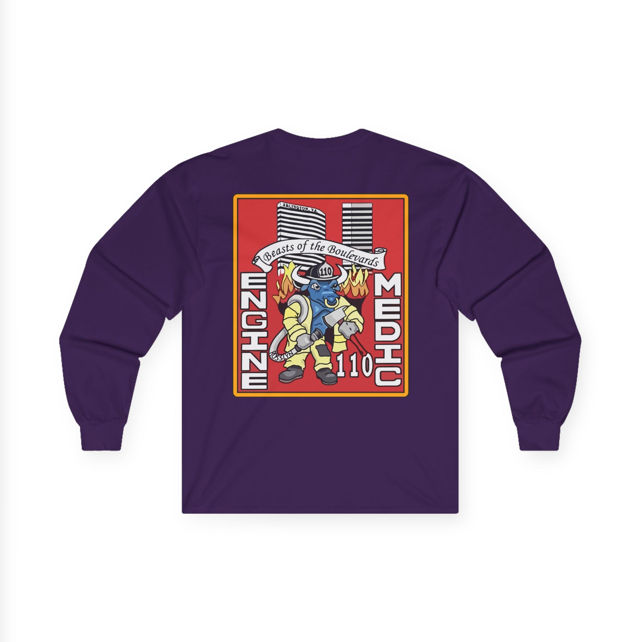 Arlington Station 10 Beast of Blvd (version 2) - Unisex Ultra Cotton Gildan Long Sleeve Tee