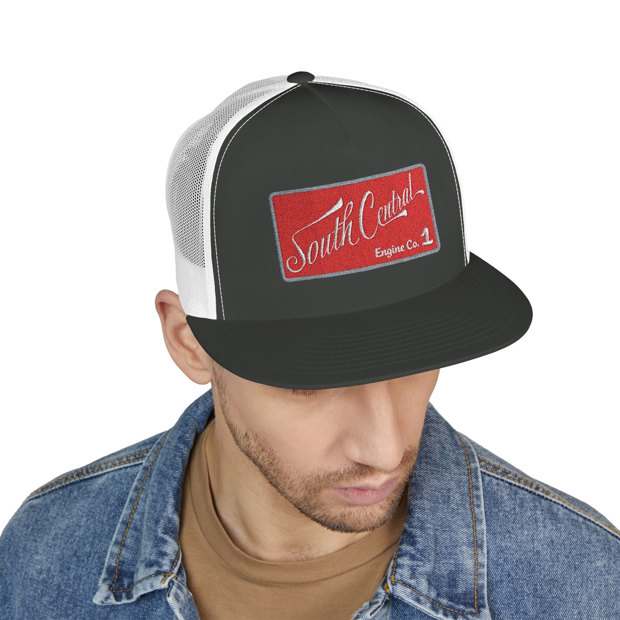 ACFD South Central Station 1 - 5 Panel Trucker Cap (Embroidery)