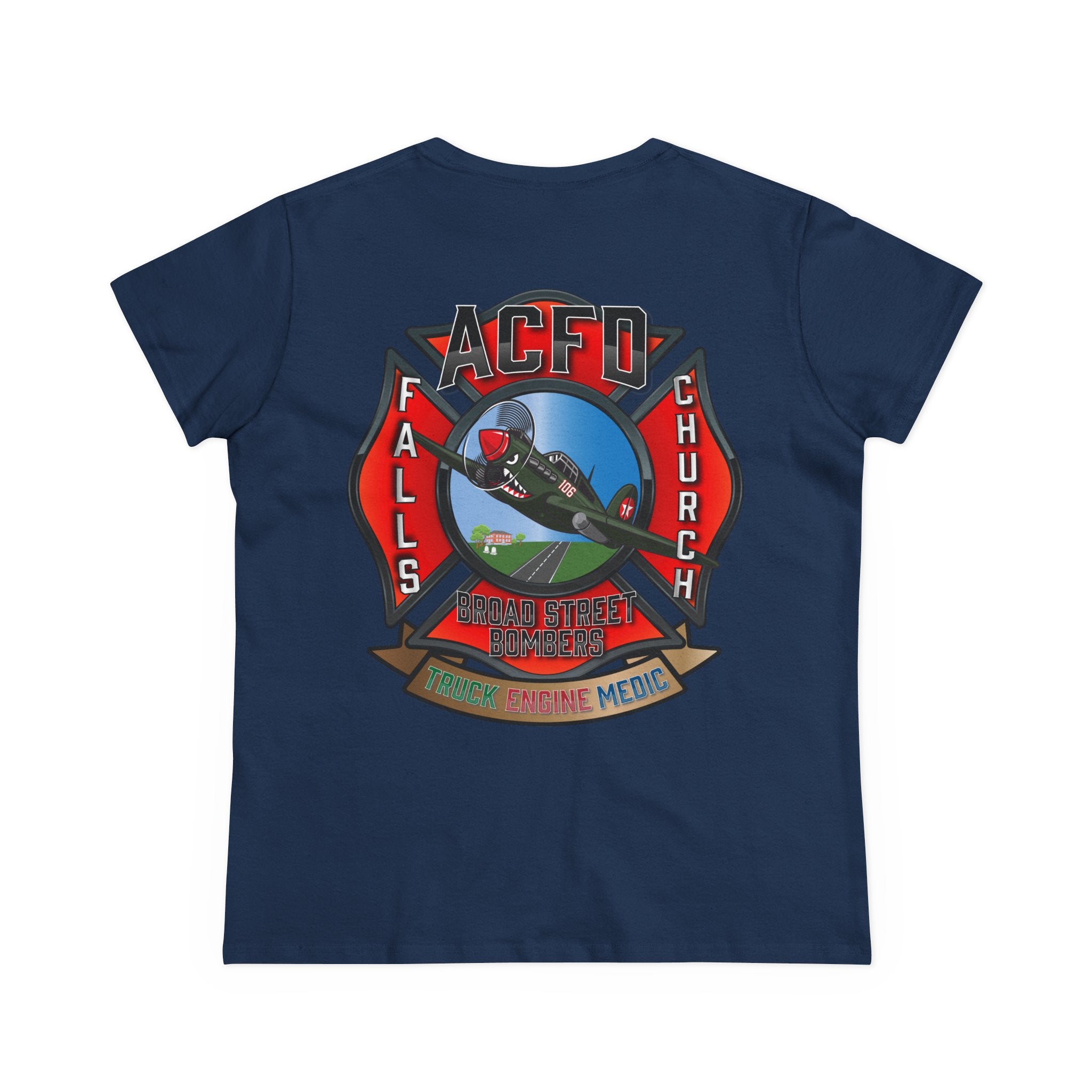 Women's Midweight Cotton Tee - Station 6 Broad Street Bombers