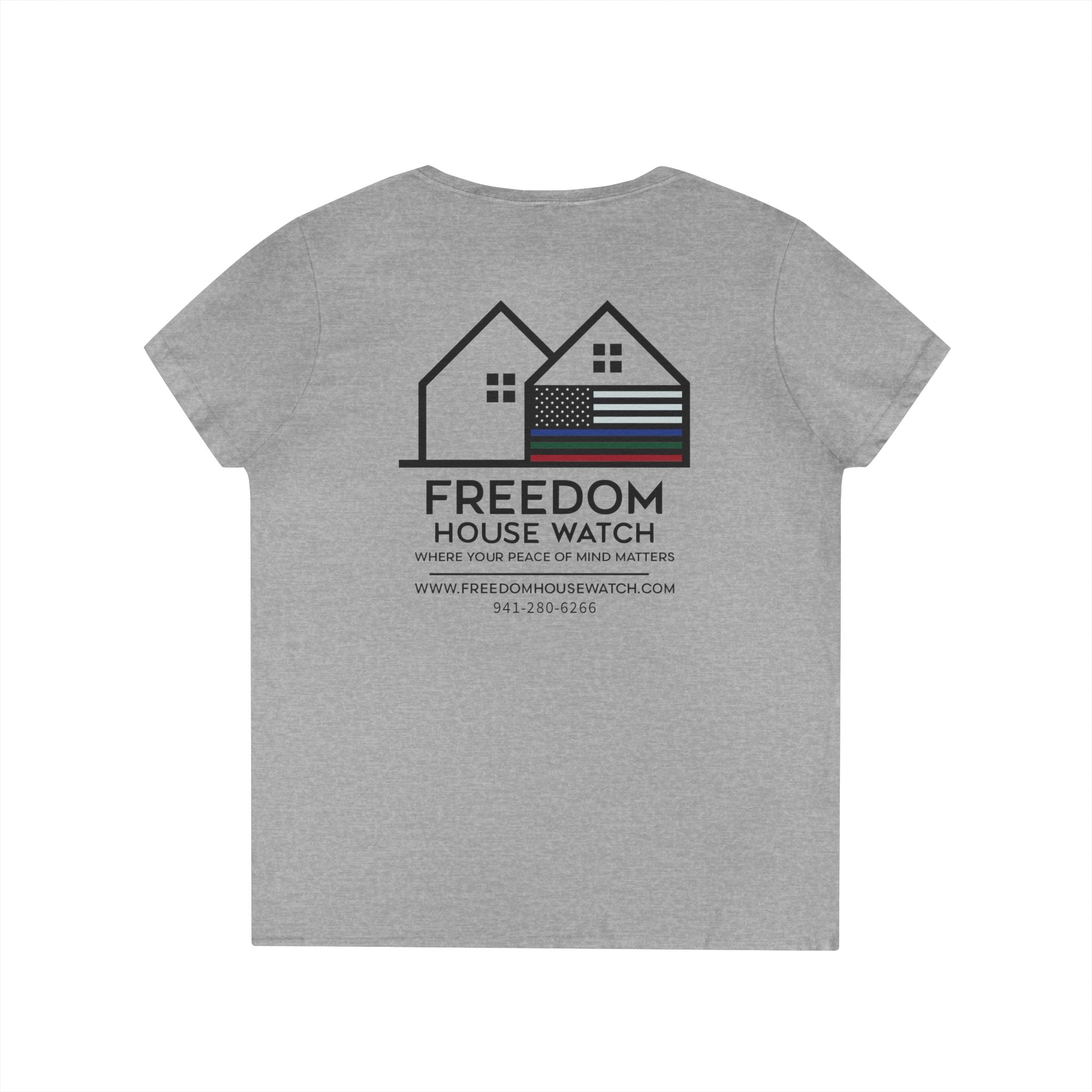 Freedom House Watch - Ladies' V-Neck T-Shirt