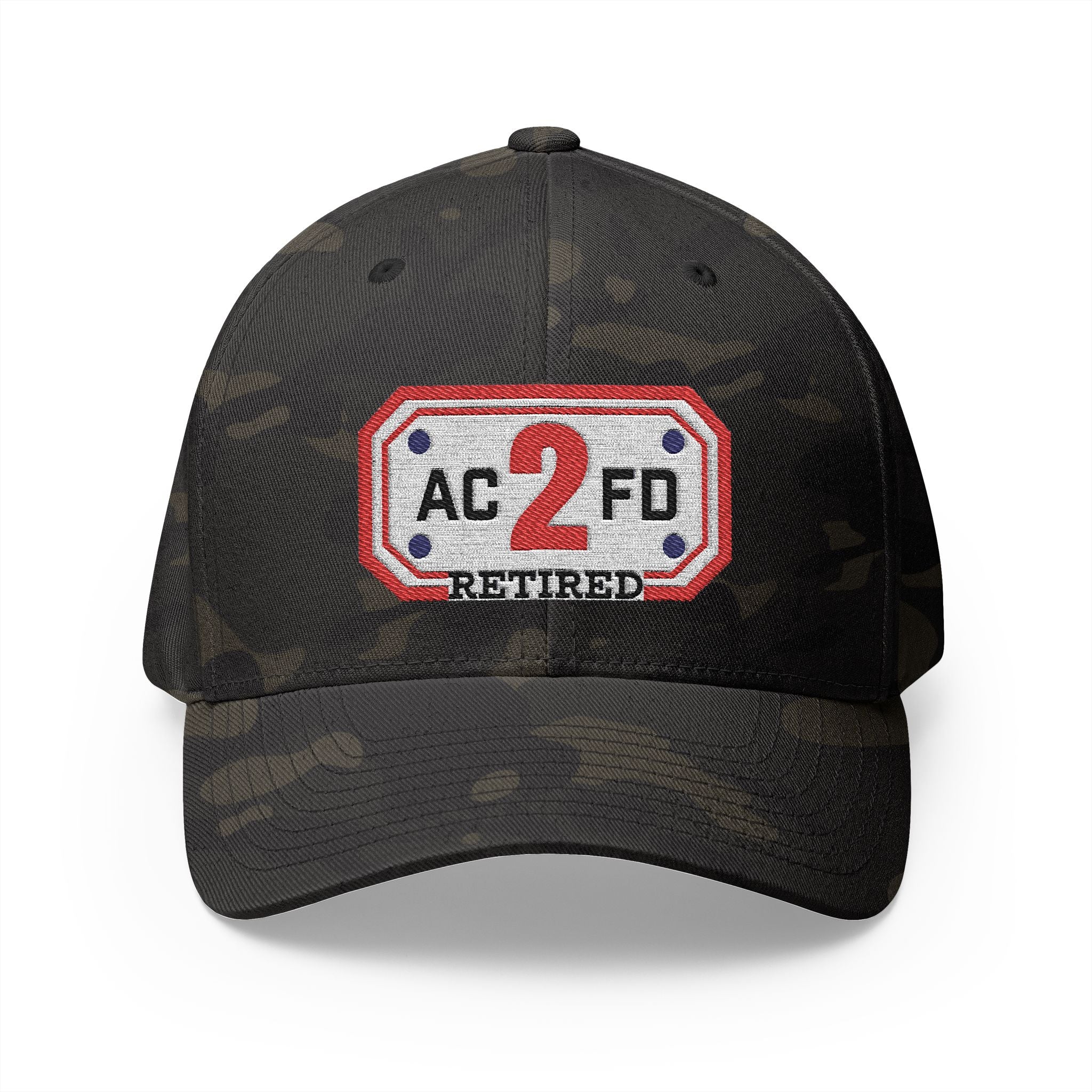 Retired Arlington Engine 2 - FLEXFIT Closed-Back Structured Cap (Embroidery)