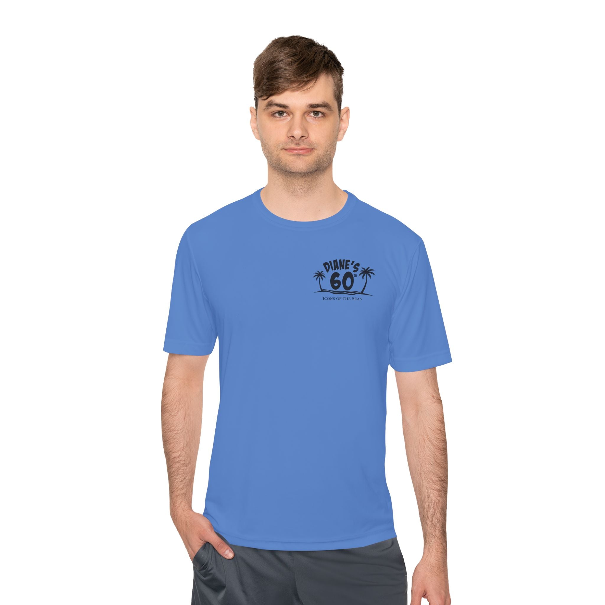 Diane Birthday Cruise Black Text - Unisex Moisture Wicking Tee