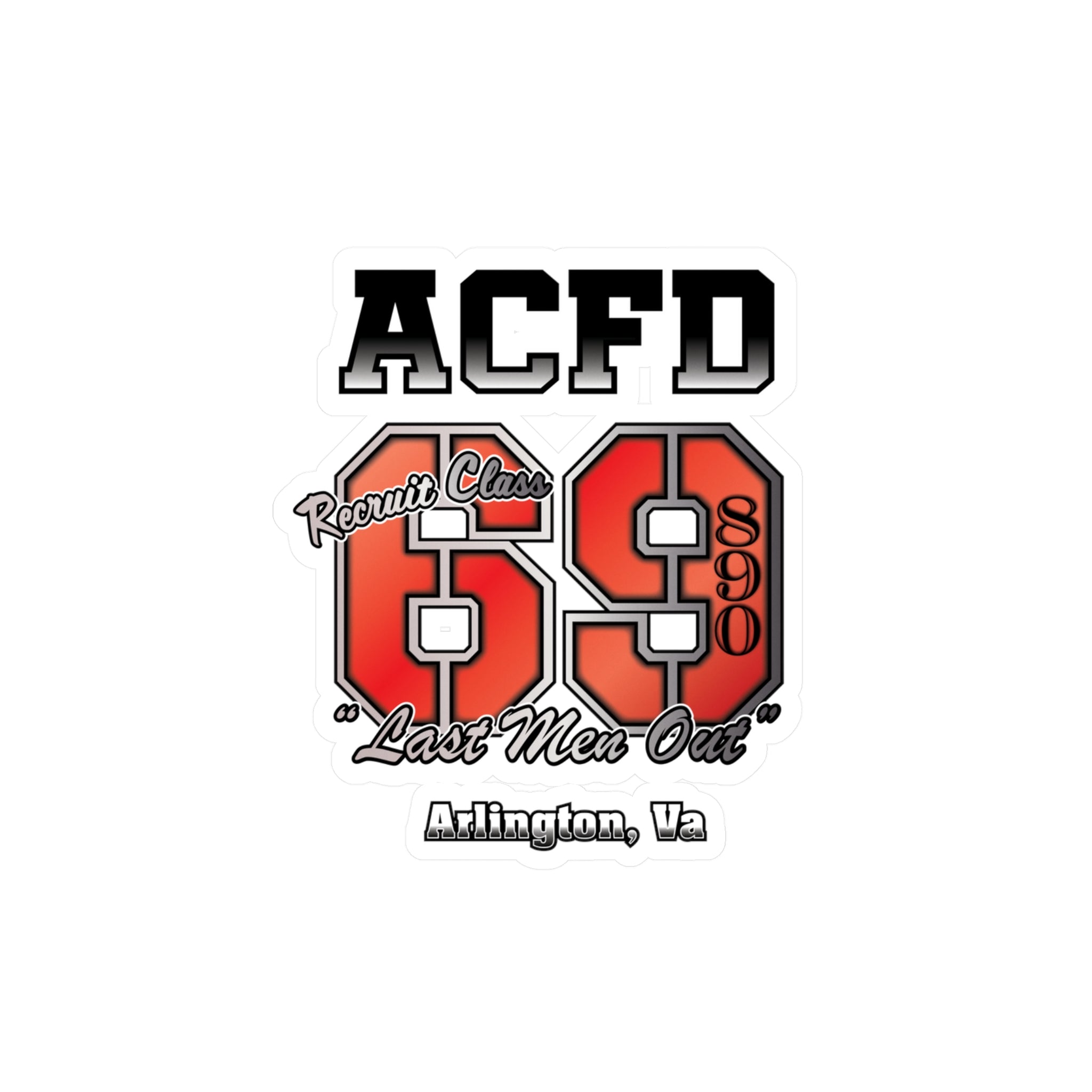 Kiss-Cut Vinyl Decals -Recruit Class 69 Arlington
