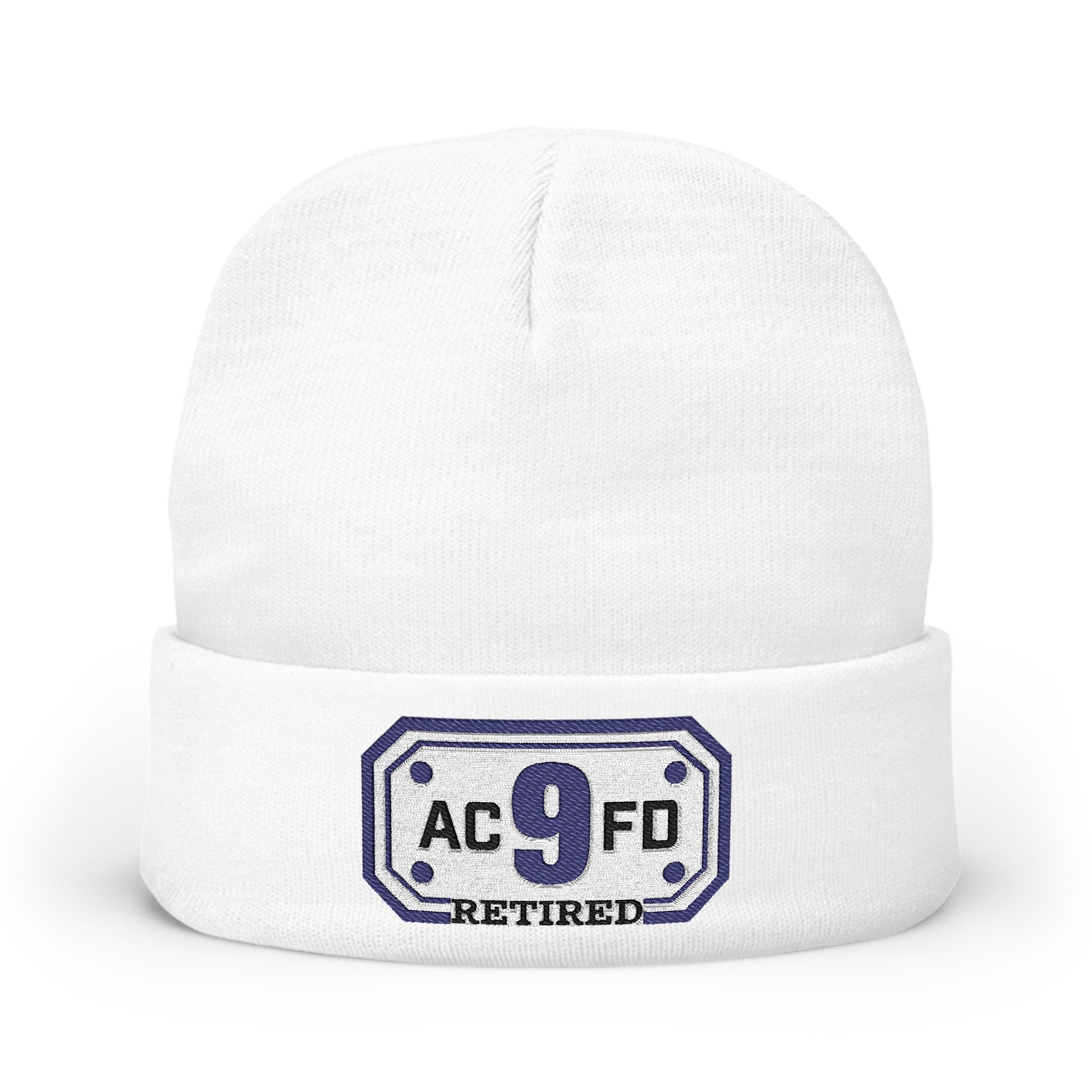 Retired Arlington Rescue 9 - Knit Beanie (Embroidery)