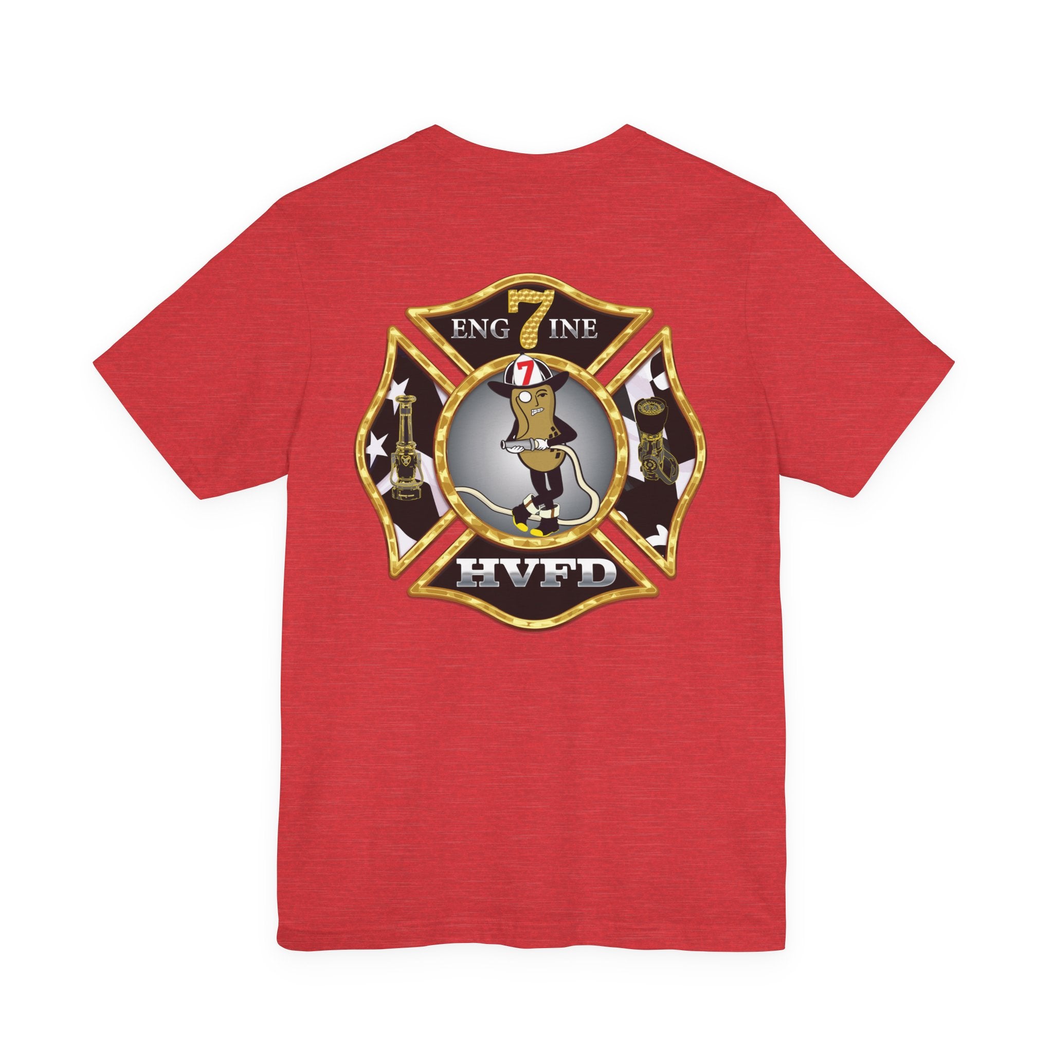 Hollywood MD Vol Fire Eng7ine - Bella+Canvas Soft Unisex Tee