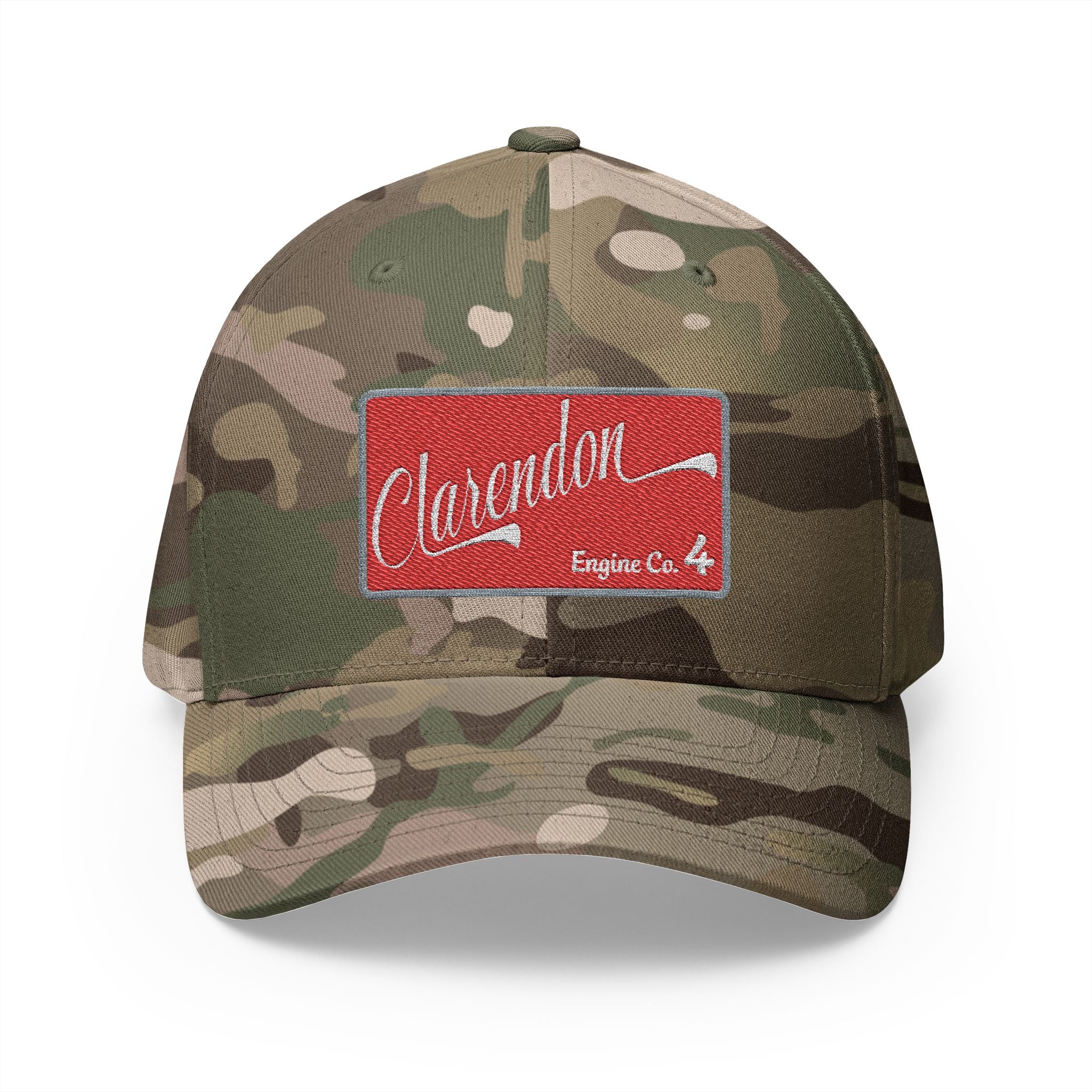 Arlington Clarendon Engine 4 - FLEXFIT Closed-Back Structured Cap (Embroidery)