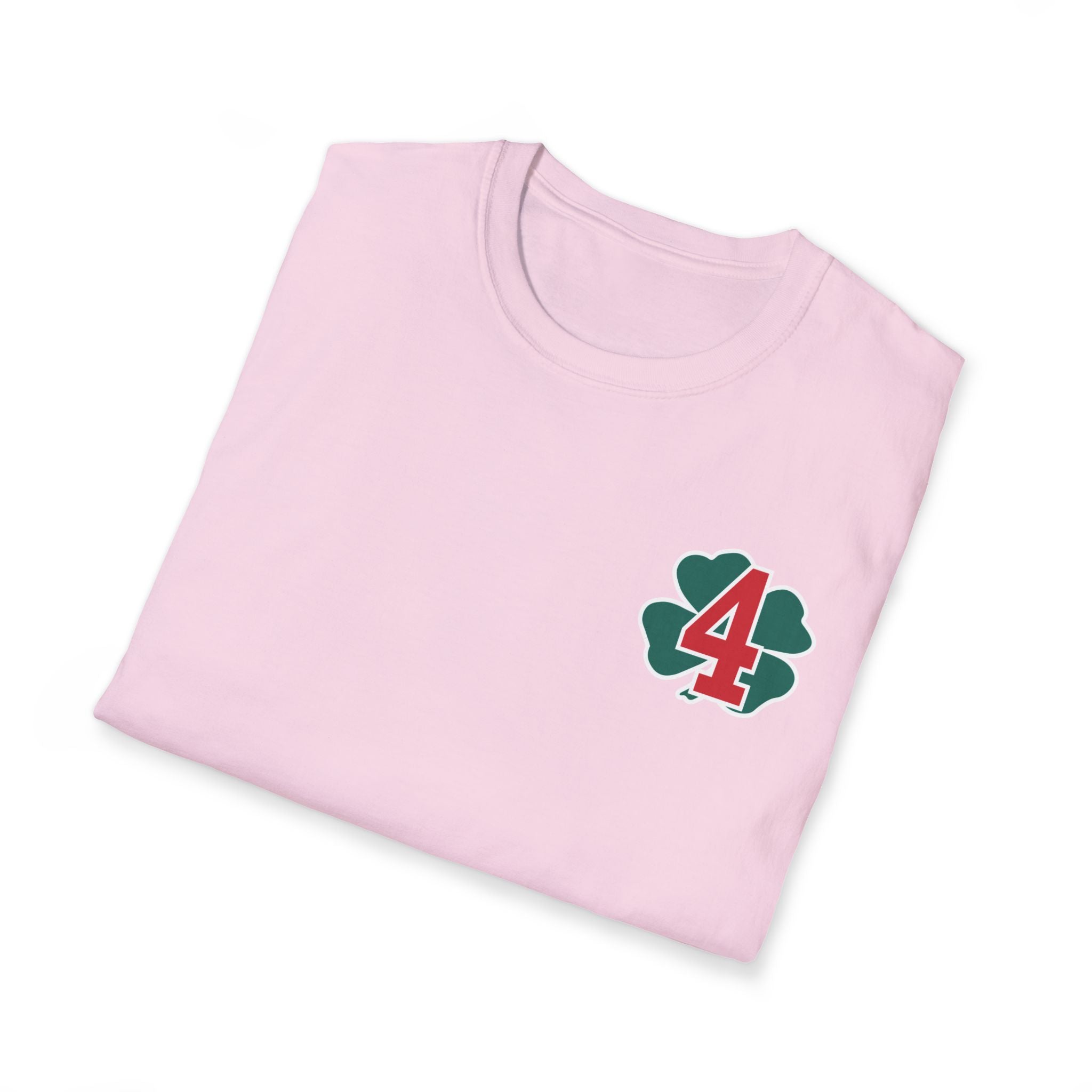 Station 4 Clover front / acfd clover back - Gildan Soft Cotton Softstyle T-Shirt