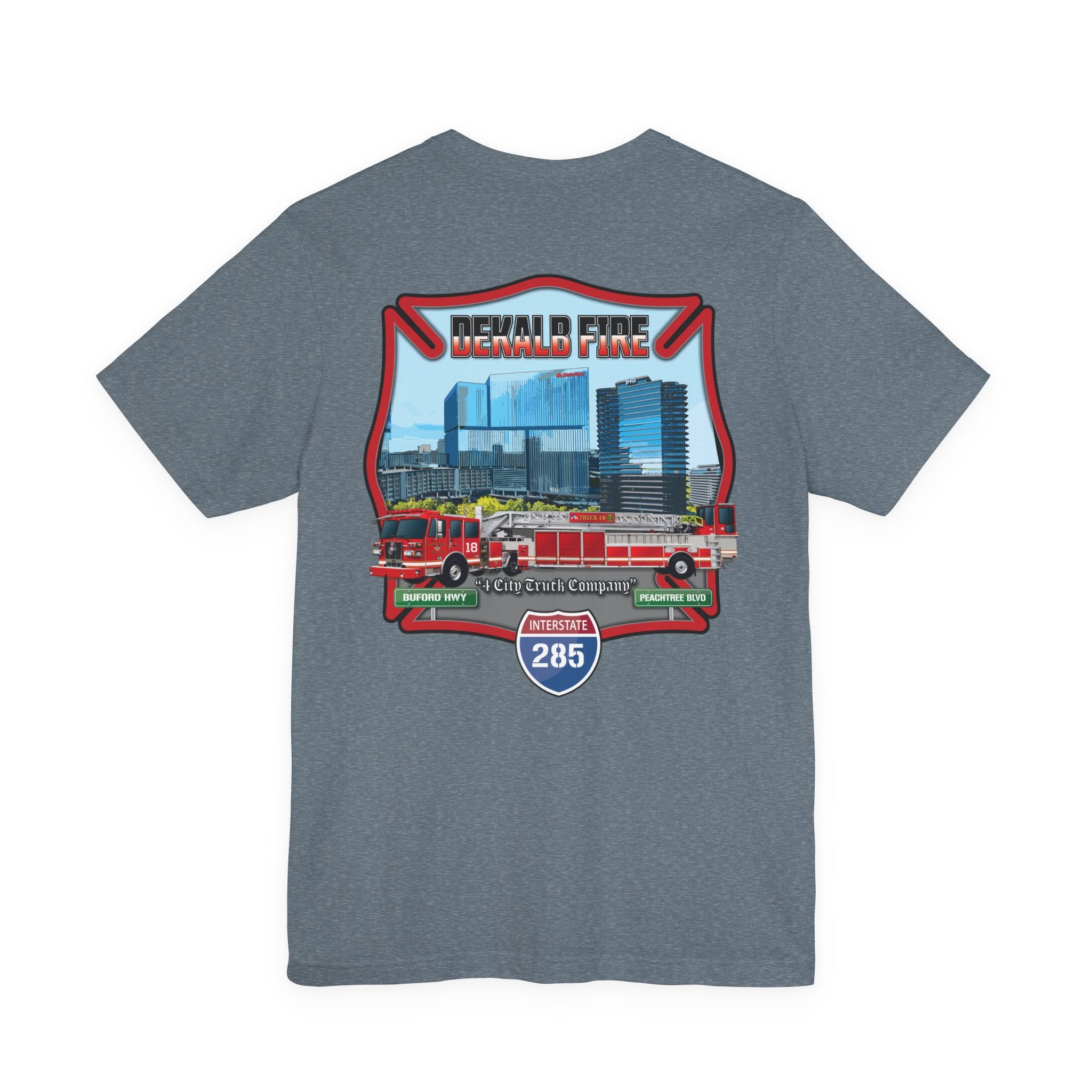 Dekalb County Fire Tiller 18 - Bella+Canvas Soft Unisex Tee