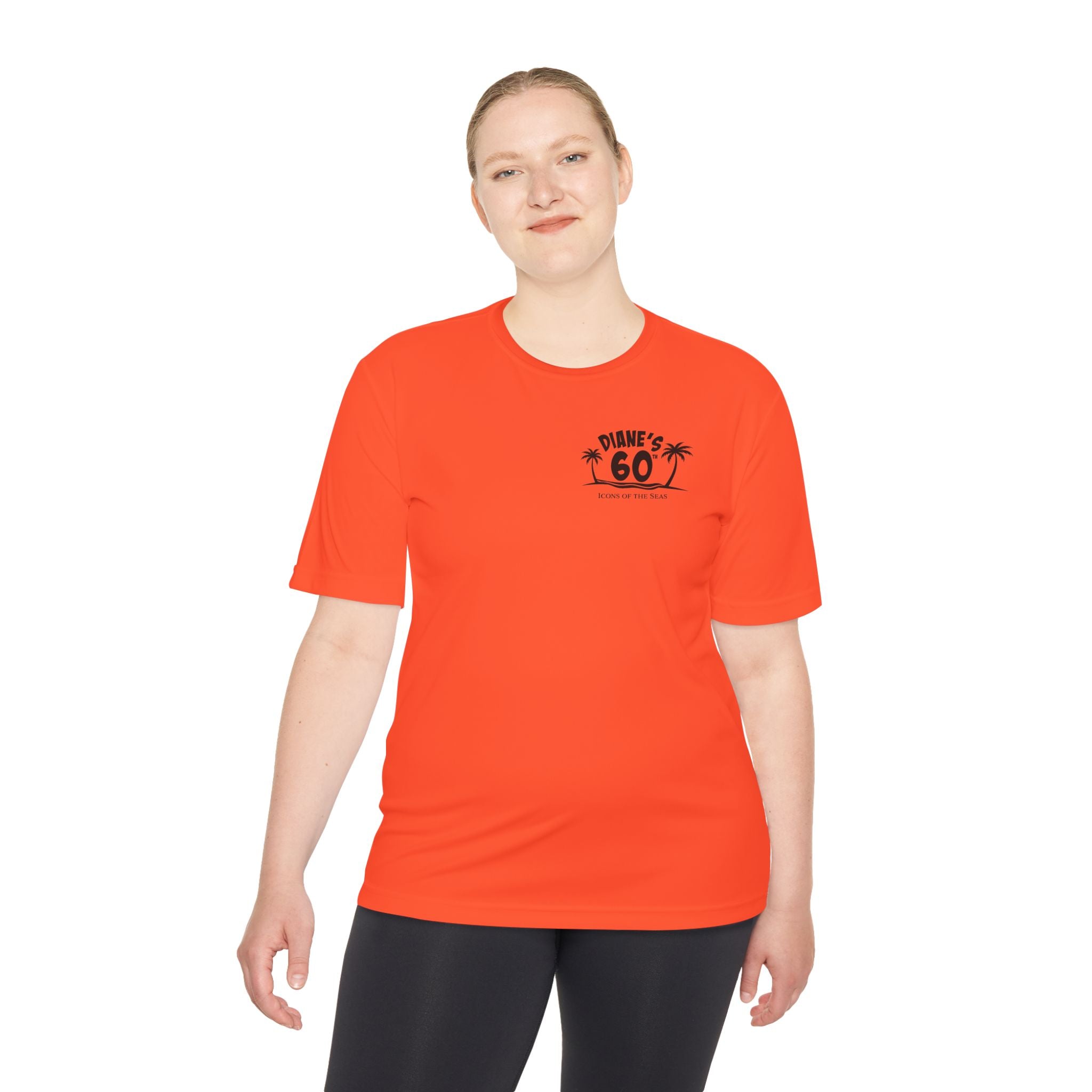 Diane Birthday Cruise Black Text - Unisex Moisture Wicking Tee