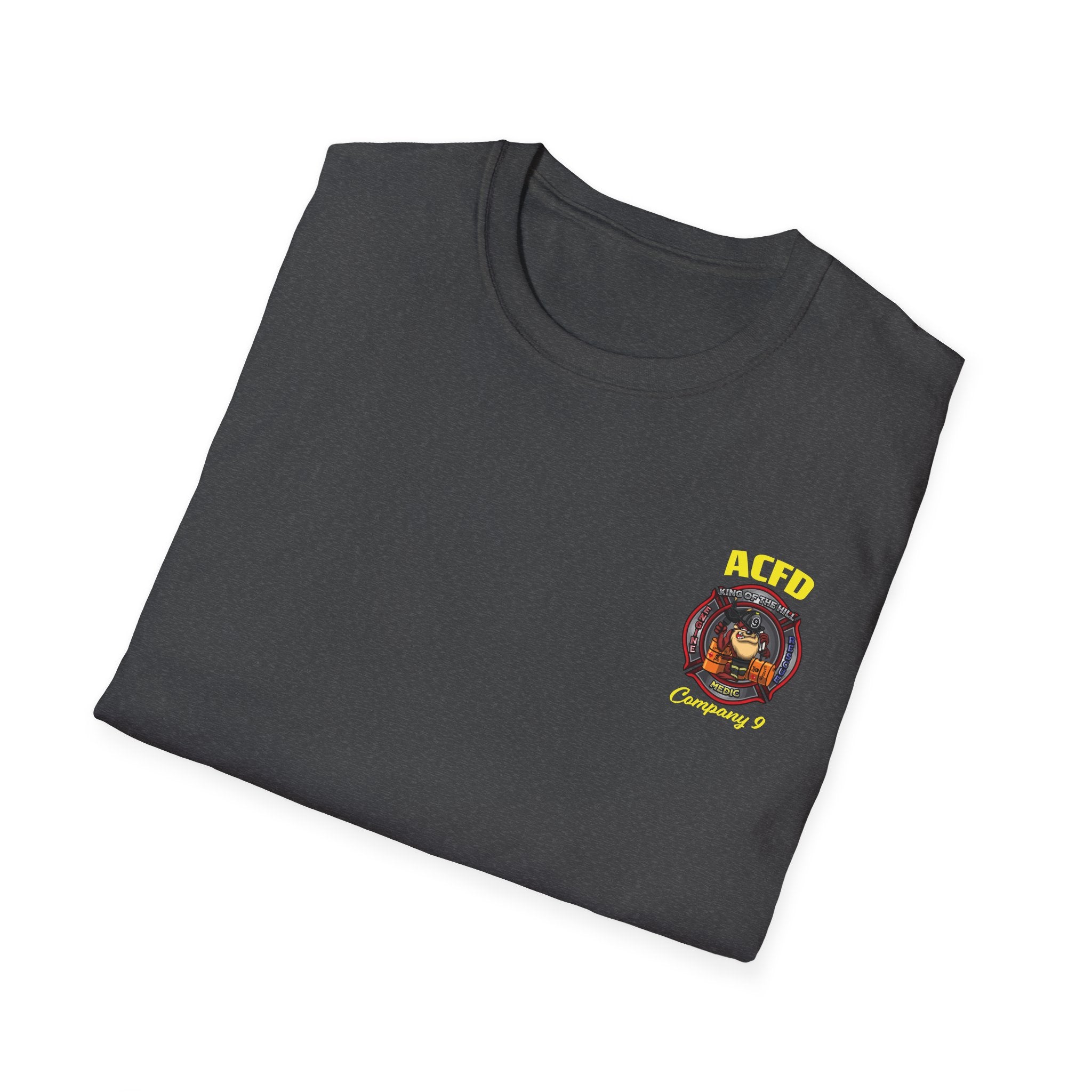 Station 9 Taz Front / Officer Engine 9 back - Gildan Soft Cotton Softstyle T-Shirt