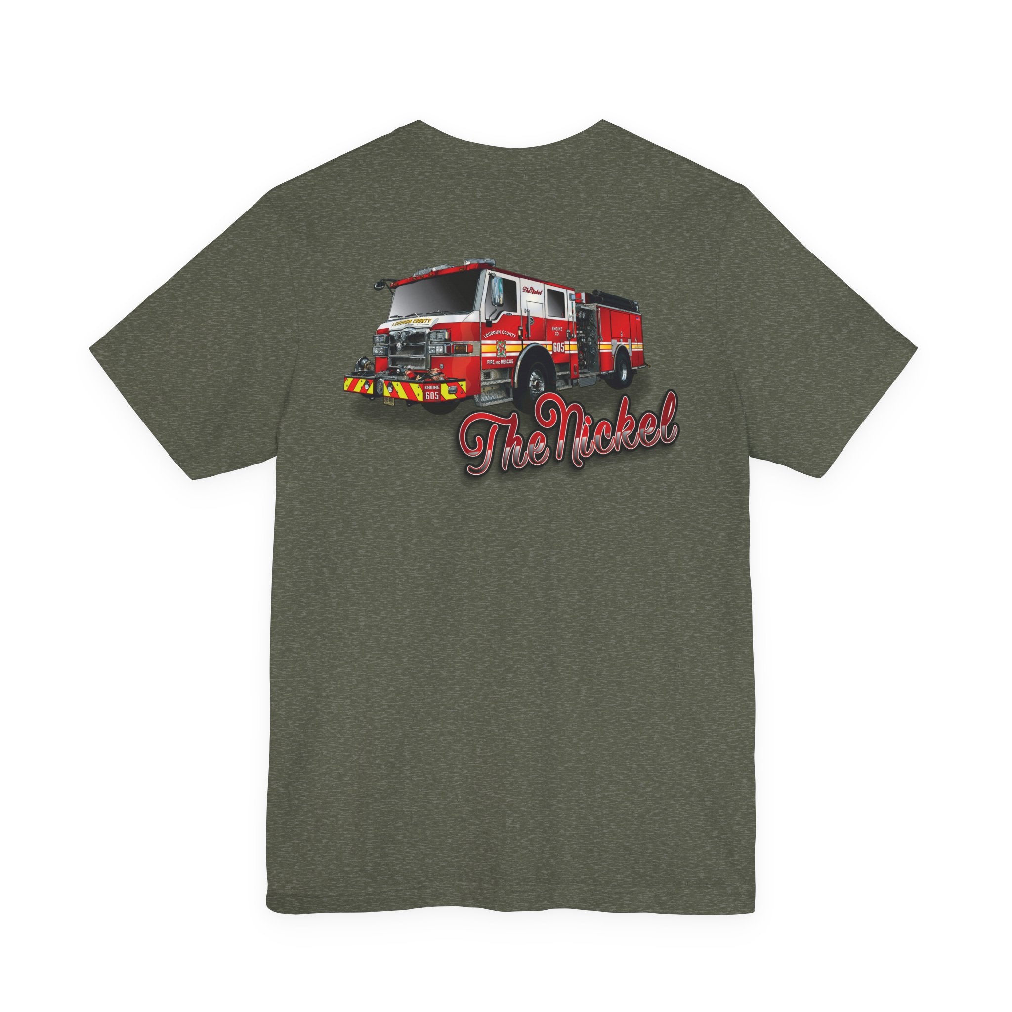 (Bigger Chest logo) LCFR Hamilton Station 5 version 4 Nickel Back- Bella+Canvas Soft Unisex Tee