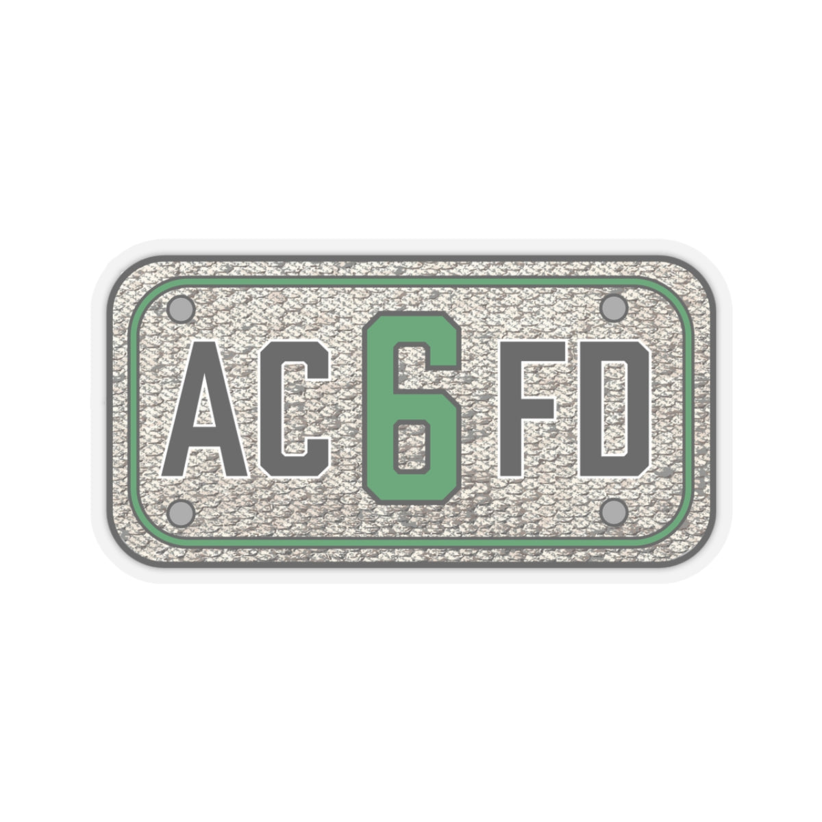 ACFD 6 Truck Hose Patch - Kiss-Cut Stickers