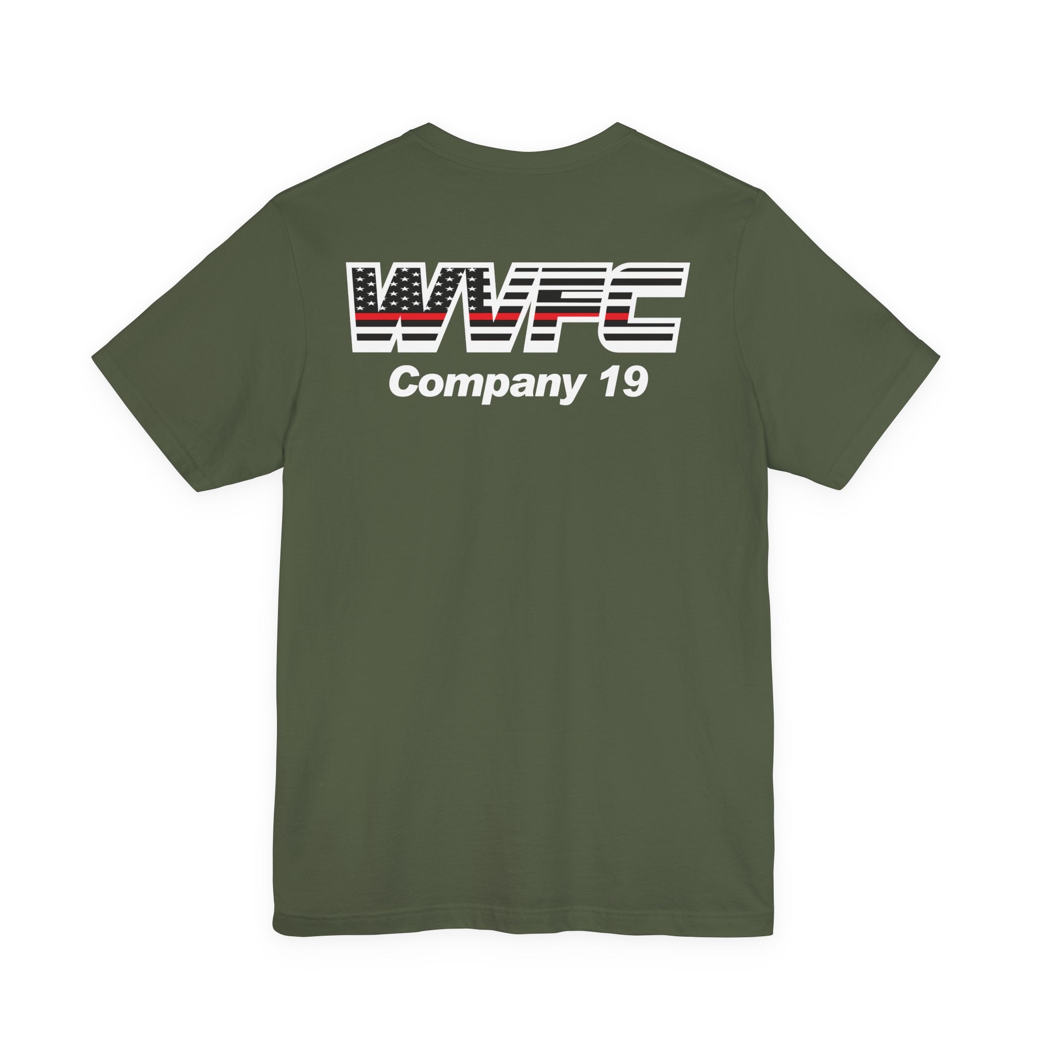WVFC Goat Version 3 Red Line Flag - Unisex Jersey Short Sleeve Tee