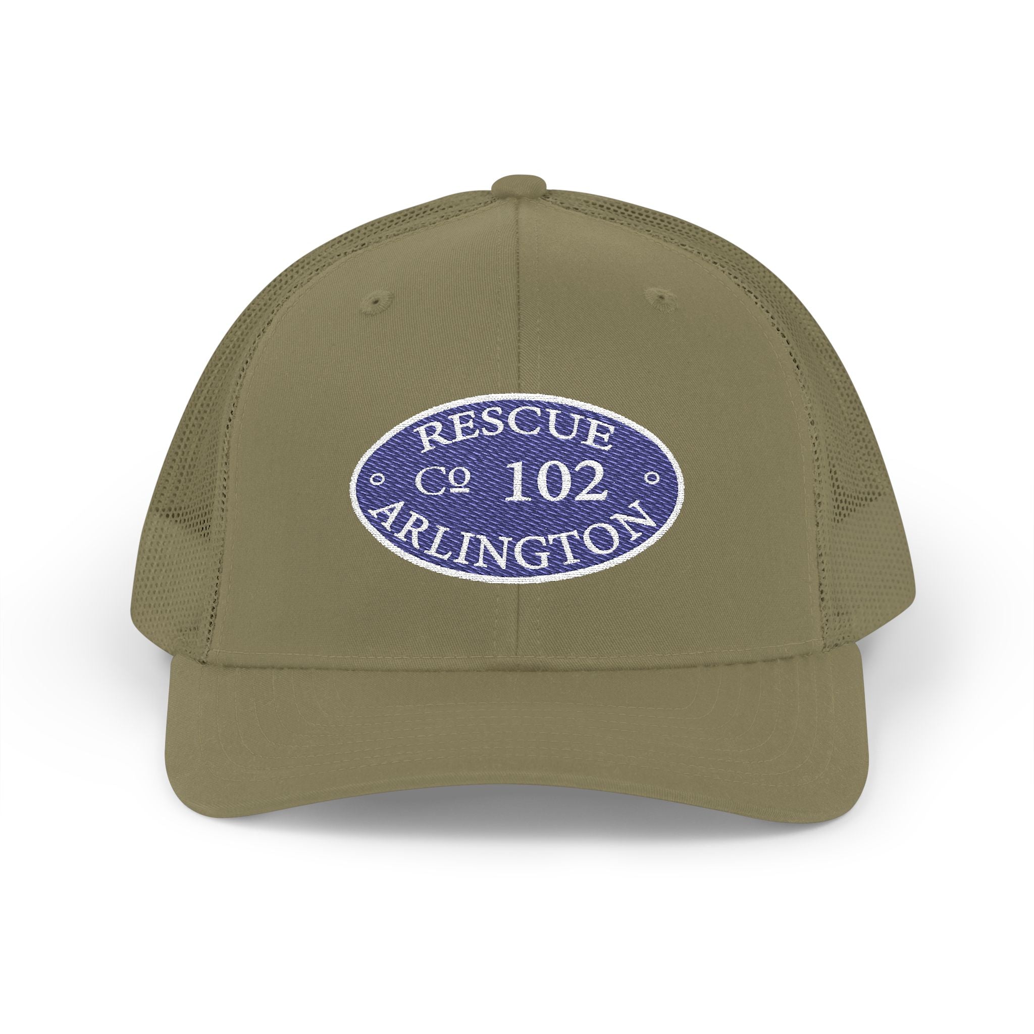 Arlington Rescue 2 Circle Patch - (Richardson 112 Style Hat) Snapback Trucker