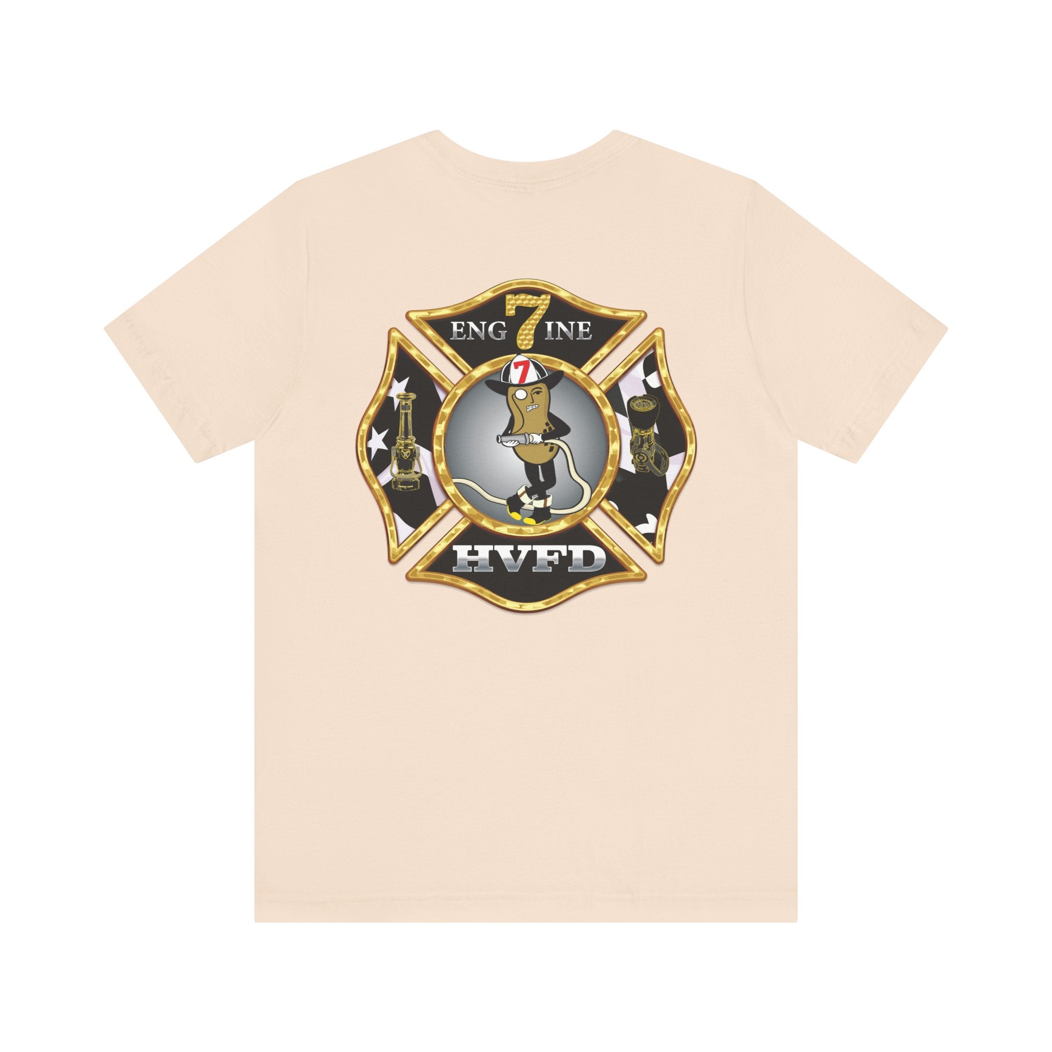 Hollywood MD Vol Fire Eng7ine - Bella+Canvas Soft Unisex Tee