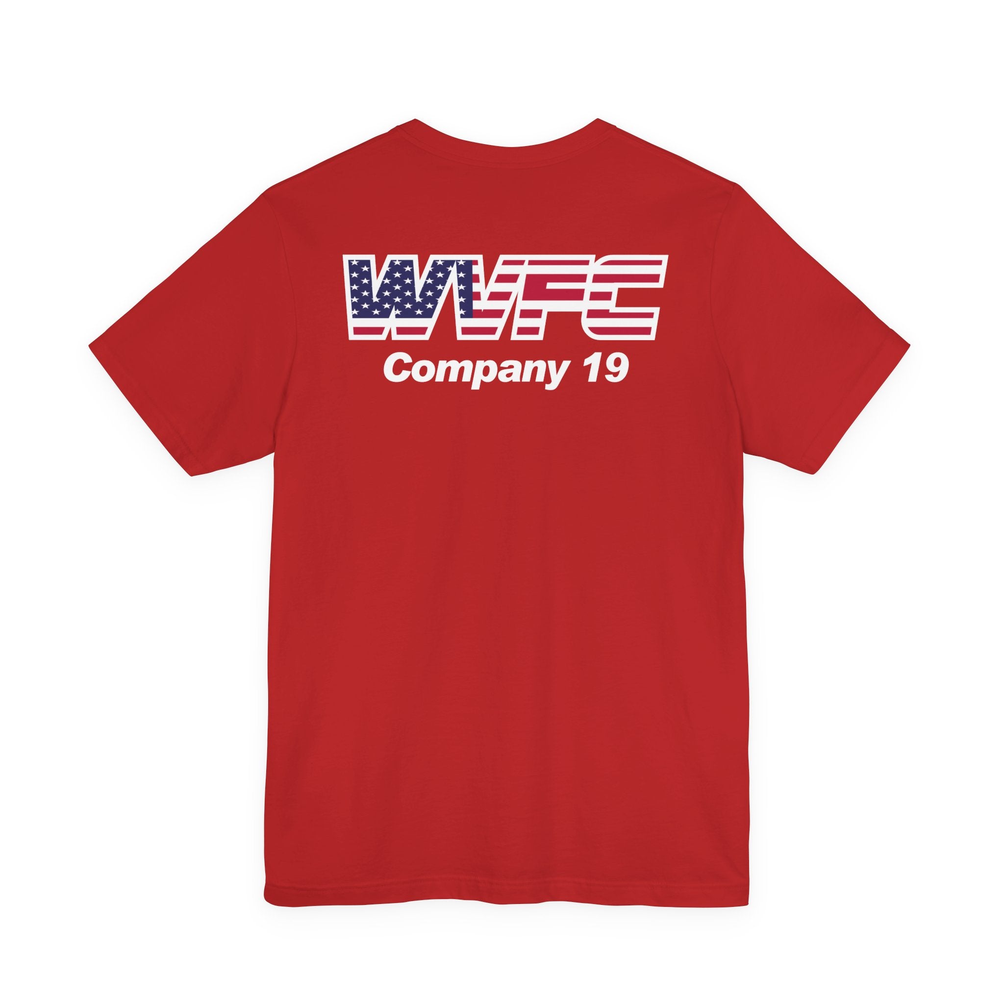 WVFC Goat Logo 2 Version 2 US Flag - Unisex Jersey Short Sleeve Tee