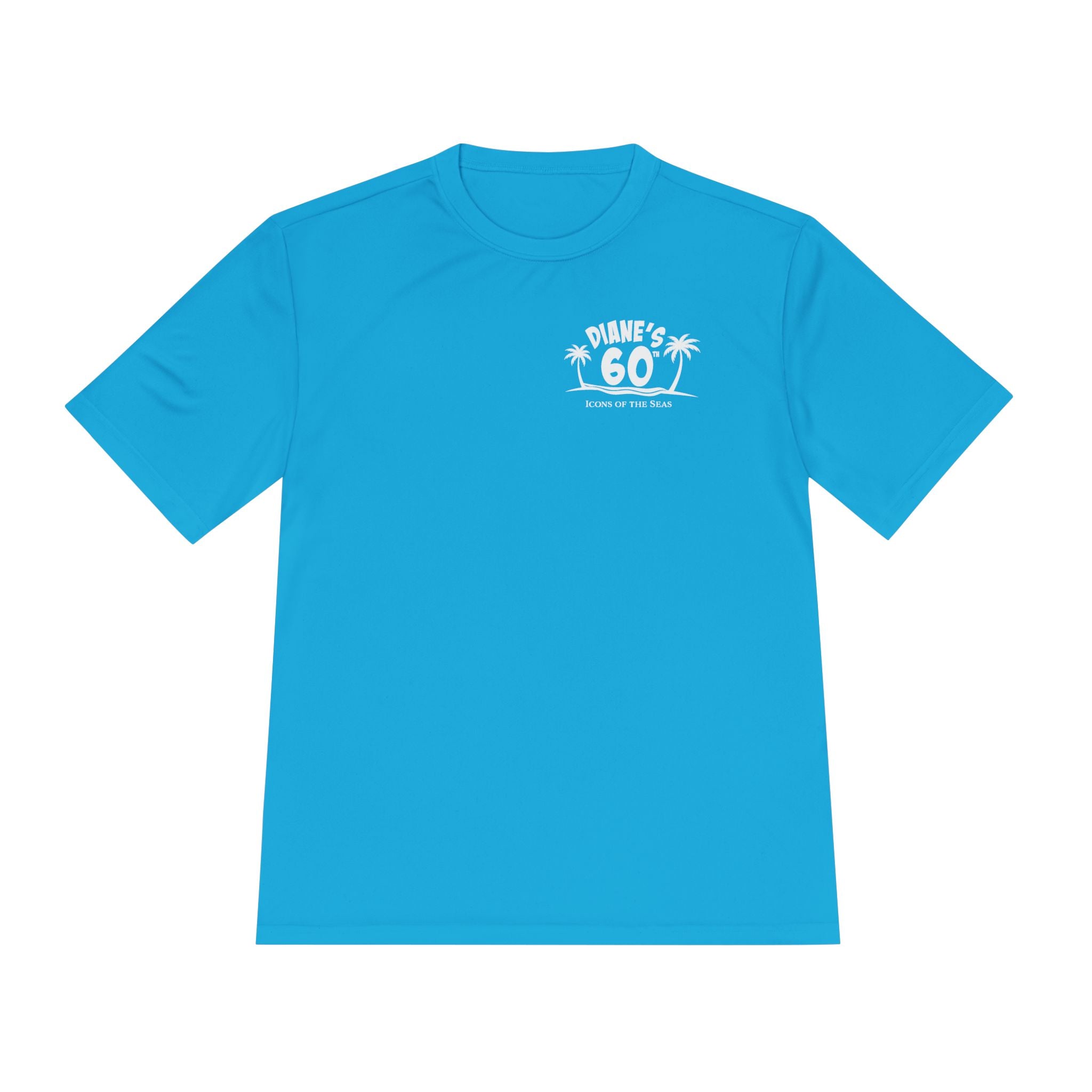 Diane Birthday Cruise White Text- Unisex Moisture Wicking Tee