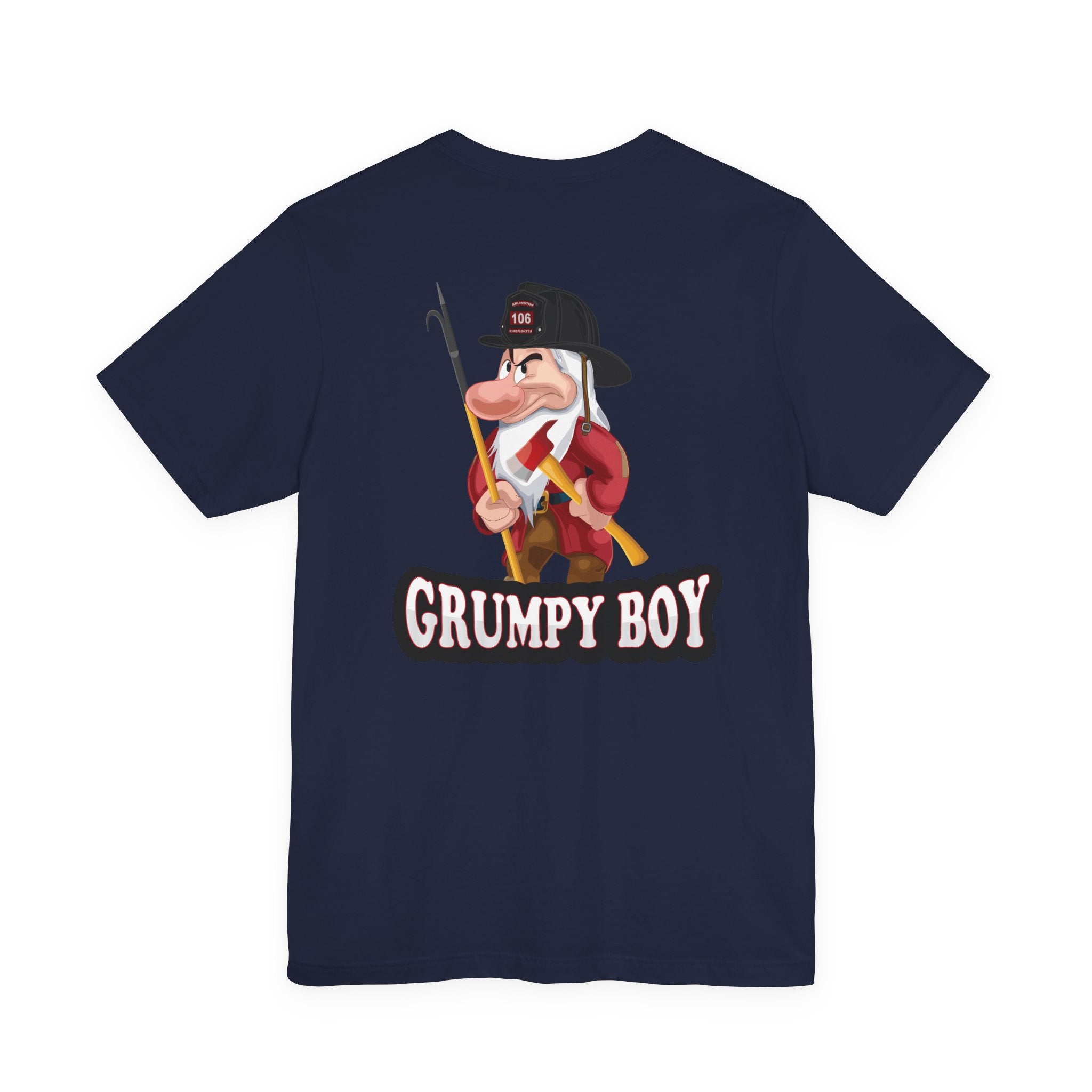 Grumpy Boy Firefighter - Heavy Cotton Unisex Tee -