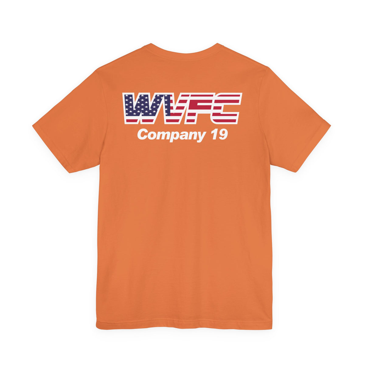 WVFC Goat Logo 2 Version 3 US Flag wht- Unisex Jersey Short Sleeve Tee