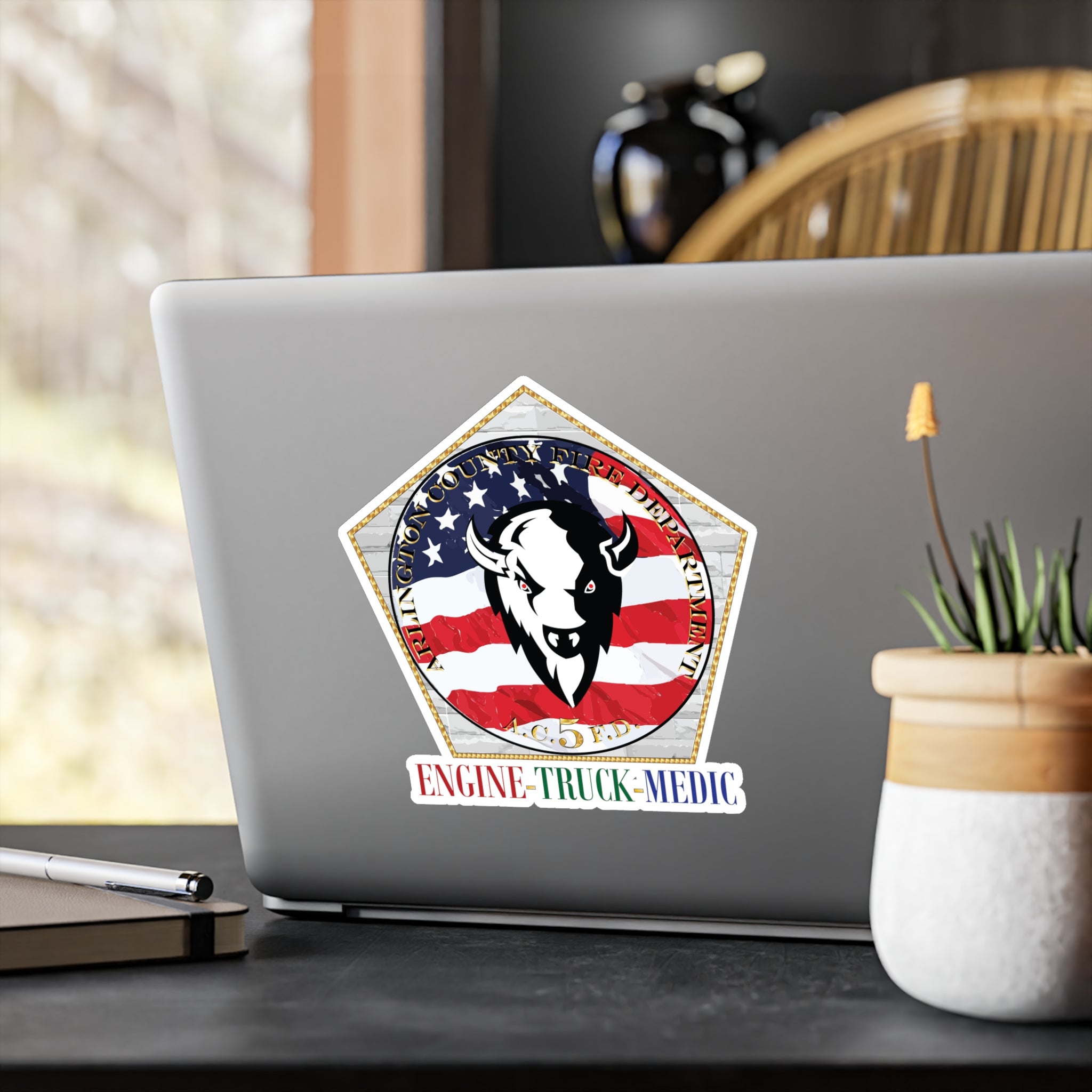 Kiss-Cut Vinyl Decals - Arlington Station 5