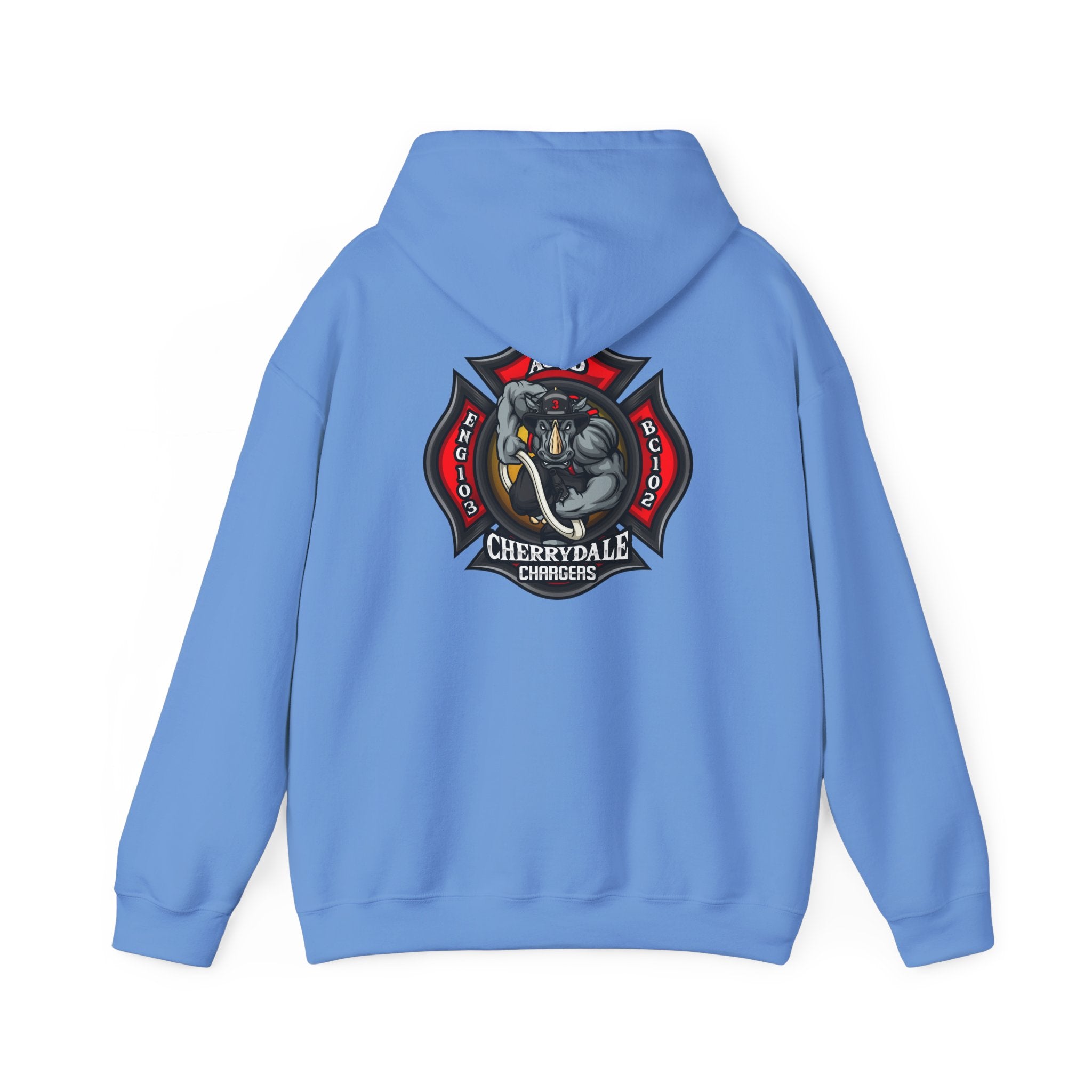 Arlington Station 3 Front/ Rhino Back - Gildan Heavy Blend™ Hooded Sweatshirt