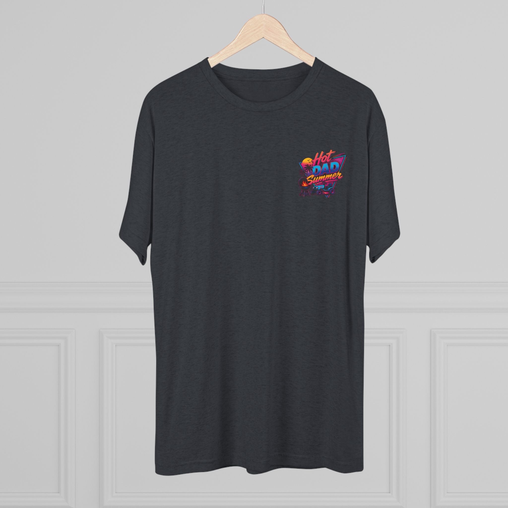 Hot Dad Summer Rock Shirt - NextLevel Tri-Blend Crew Tee