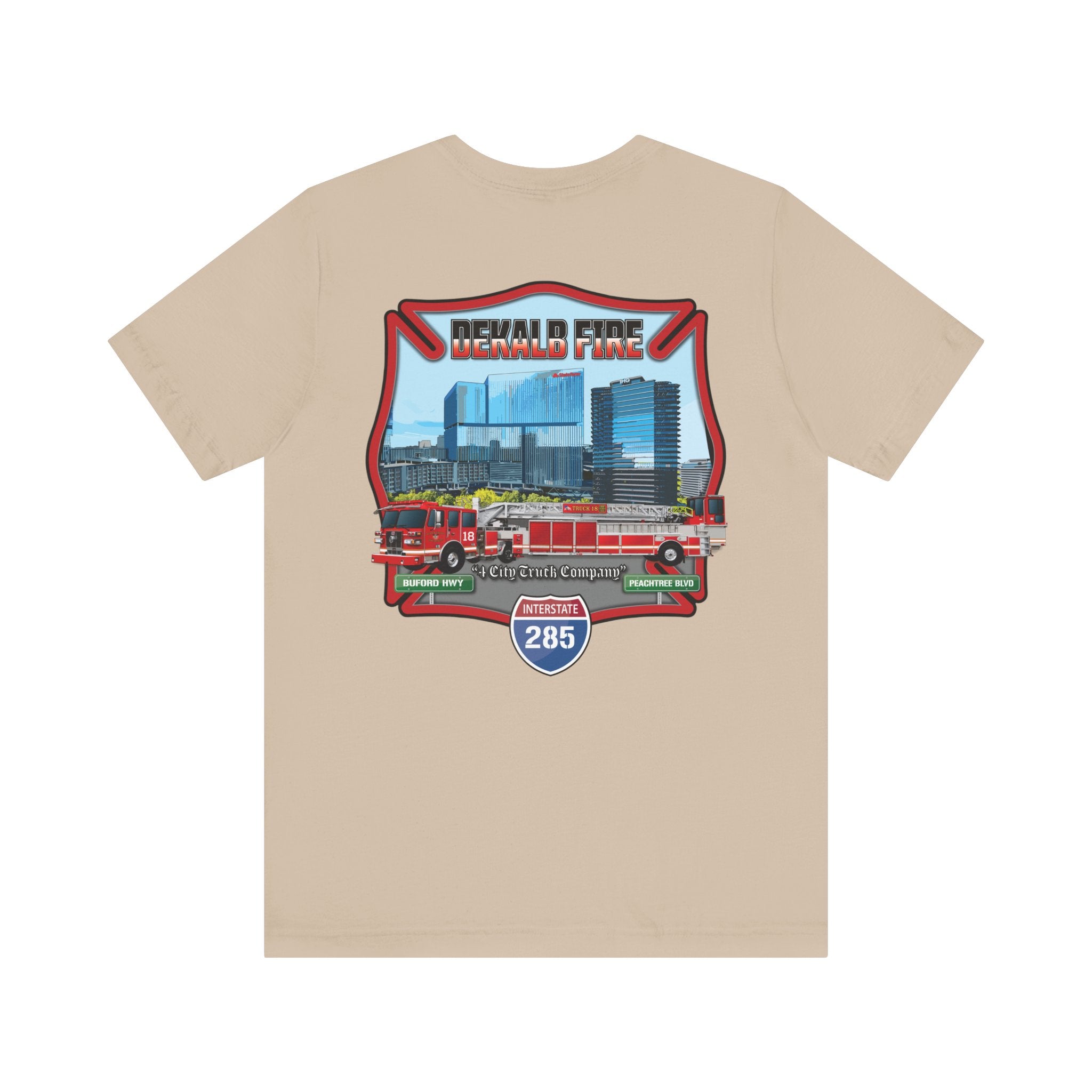Dekalb County Fire Tiller 18 - Bella+Canvas Soft Unisex Tee