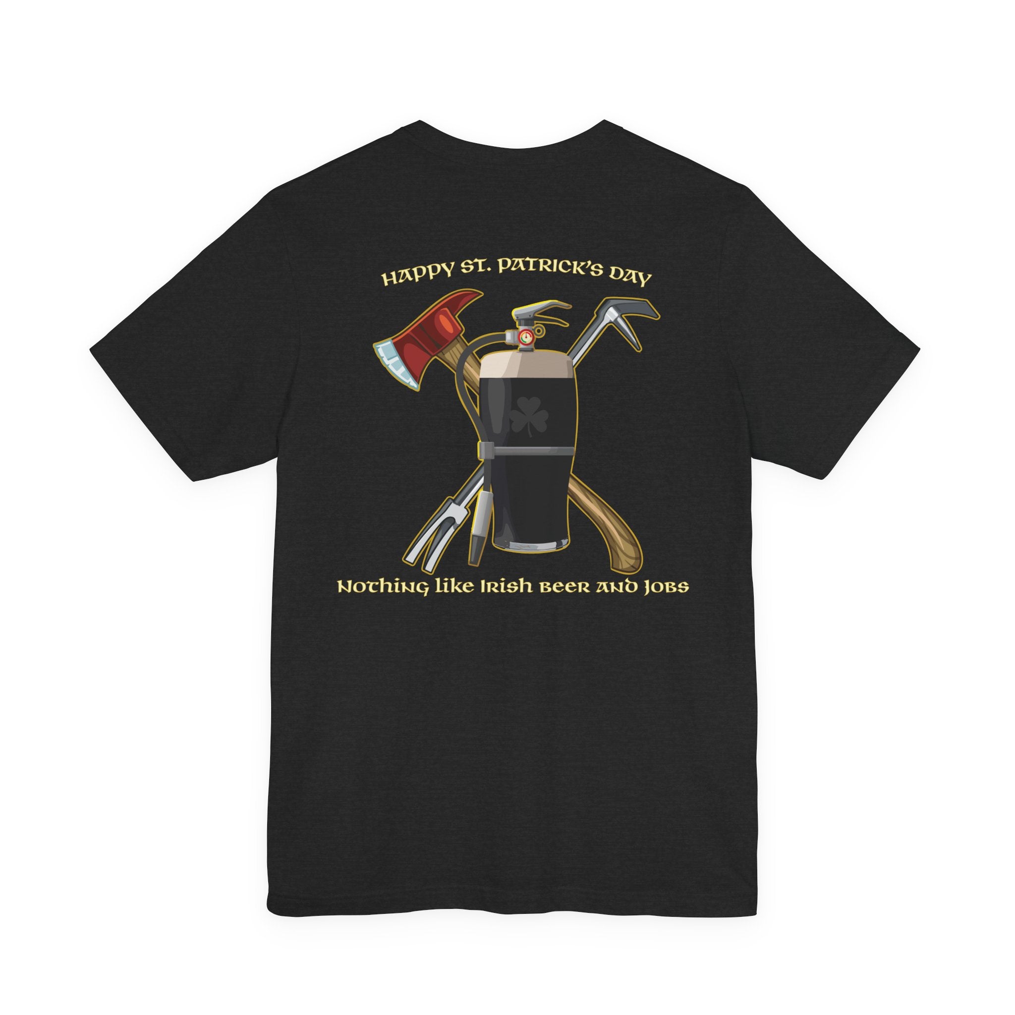St. Patrick's Beer Fire - Bella-Canva Jersey Cotton Unisex Tee
