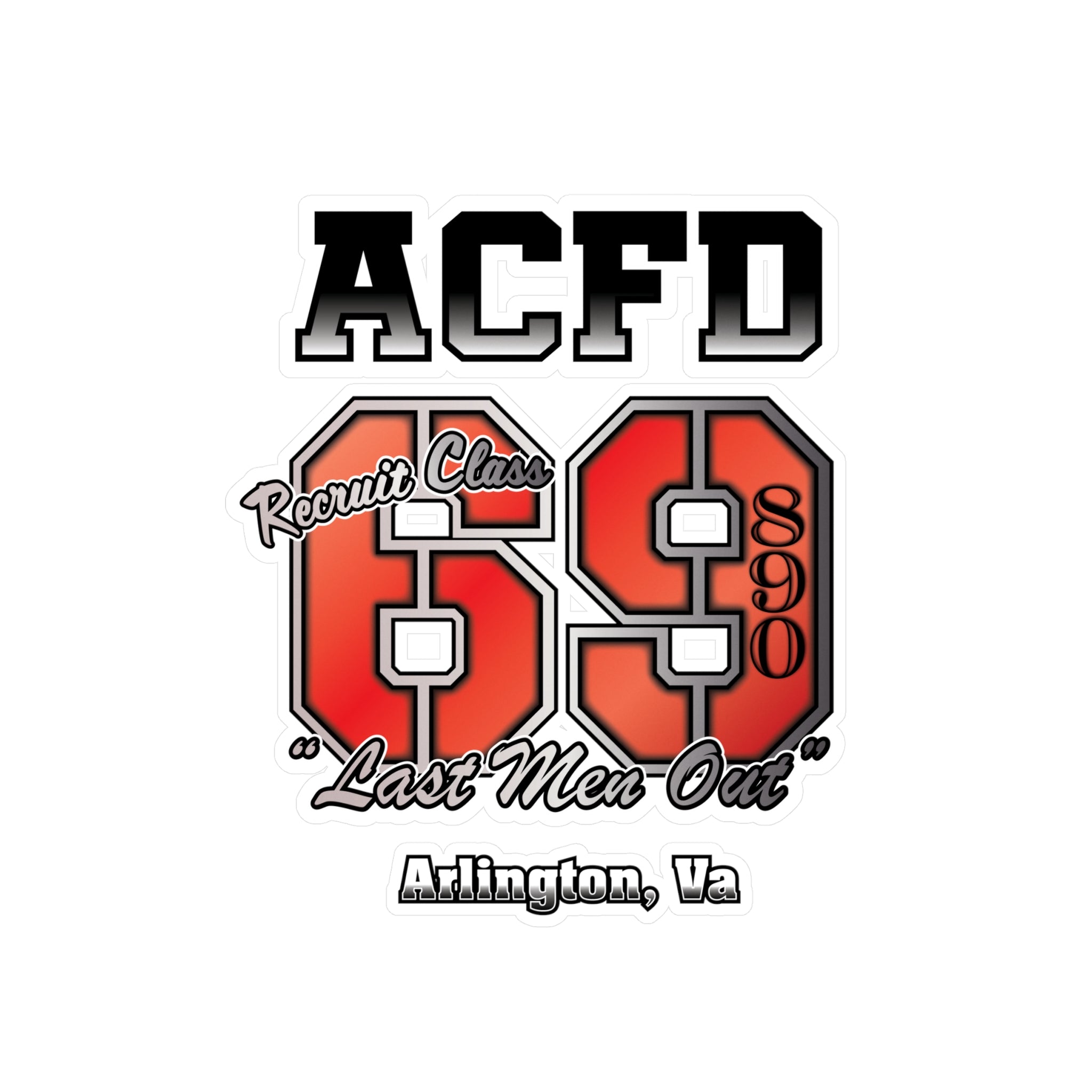 Kiss-Cut Vinyl Decals -Recruit Class 69 Arlington