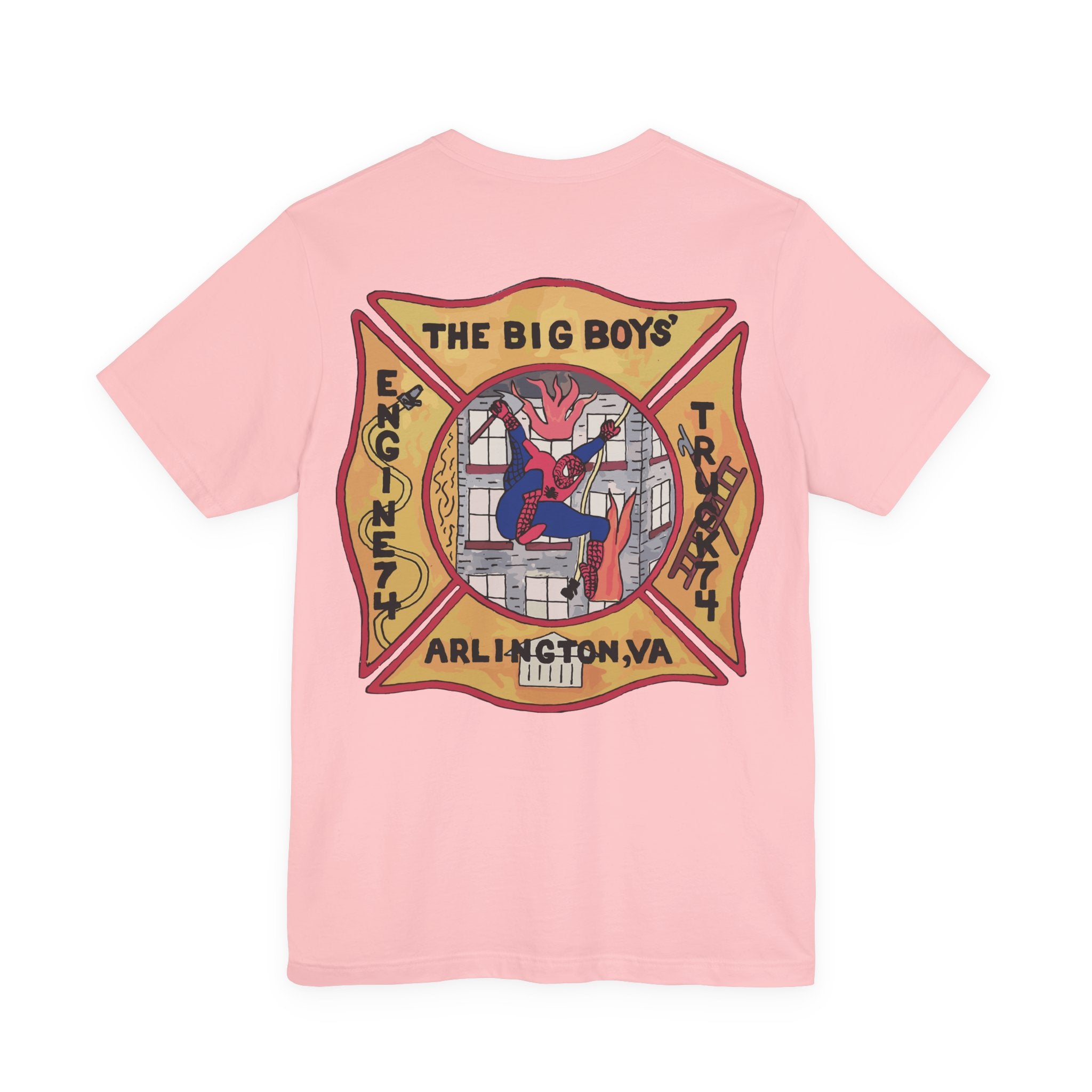 Big Boys Station 4 Retro Patch - Unisex Jersey Short Sleeve Tee