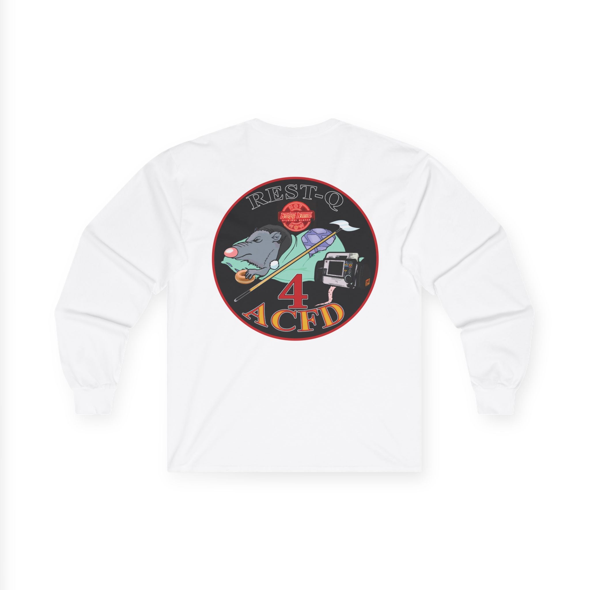 ACFD 4 Old School Rest-Q Shirt - Unisex Ultra Cotton Long Sleeve Tee